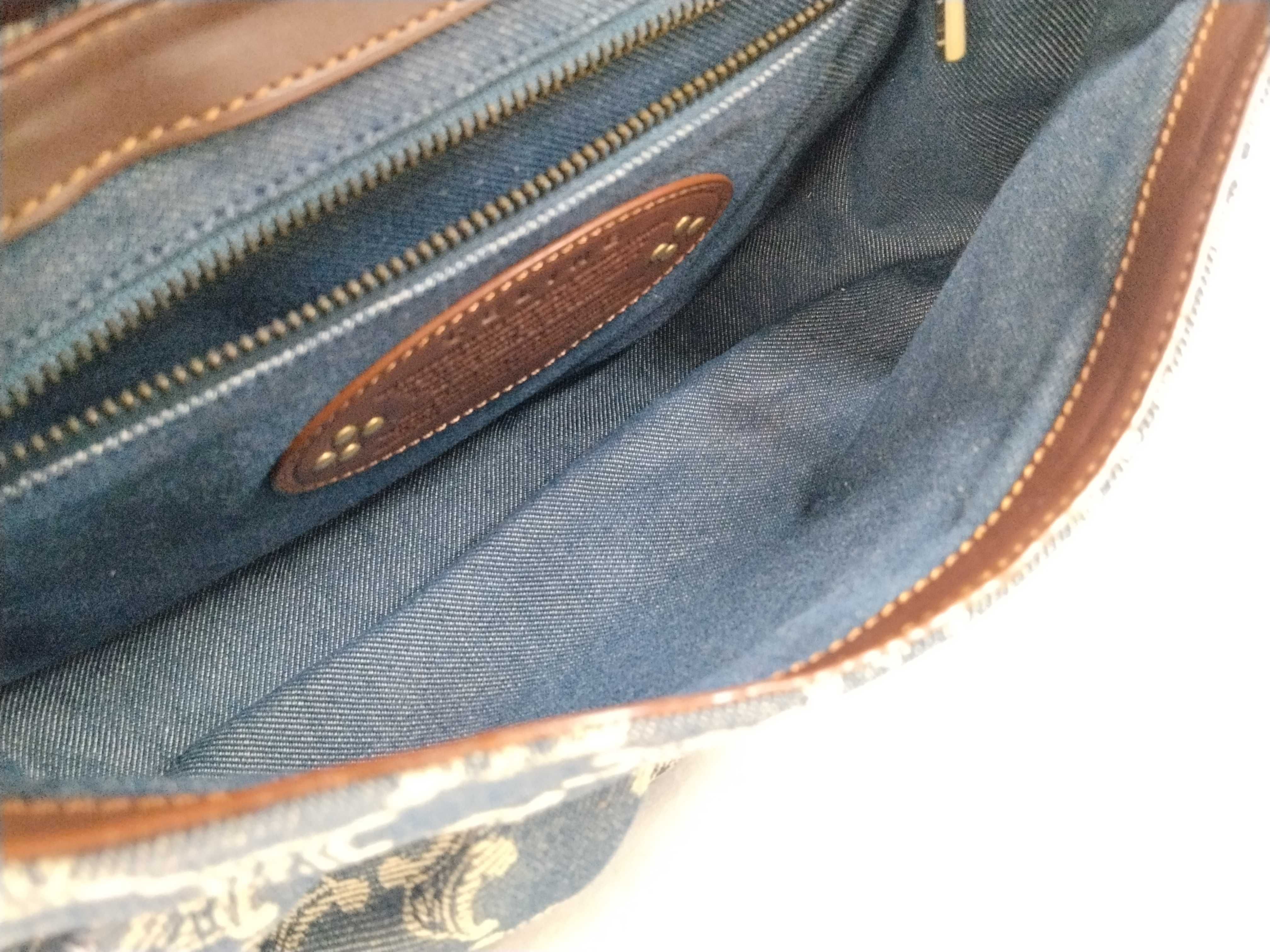 Paris Macadam One-Shoulder Denim Shoulder Bag — view 10