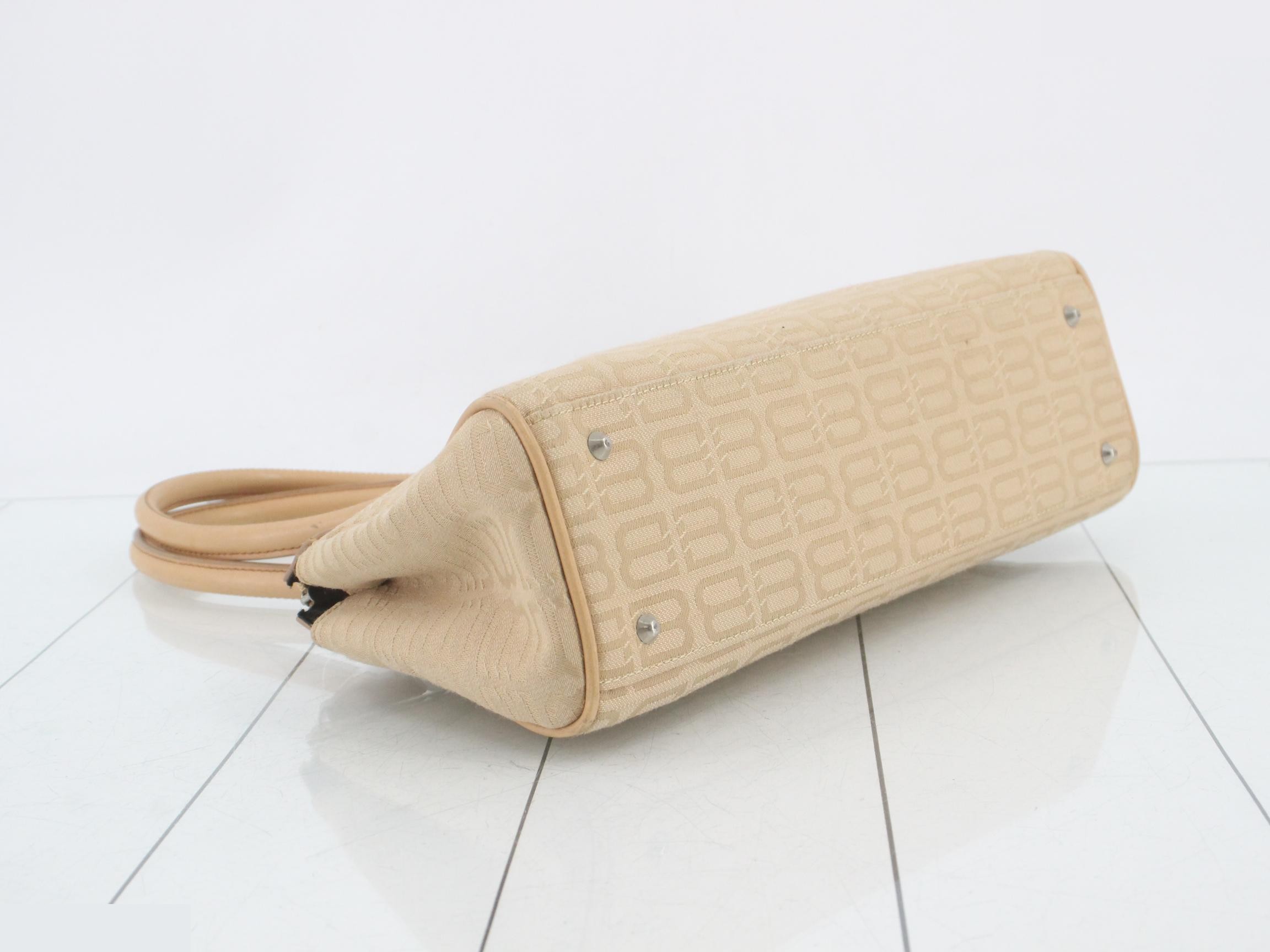 BB pattern canvas handbag — view 5