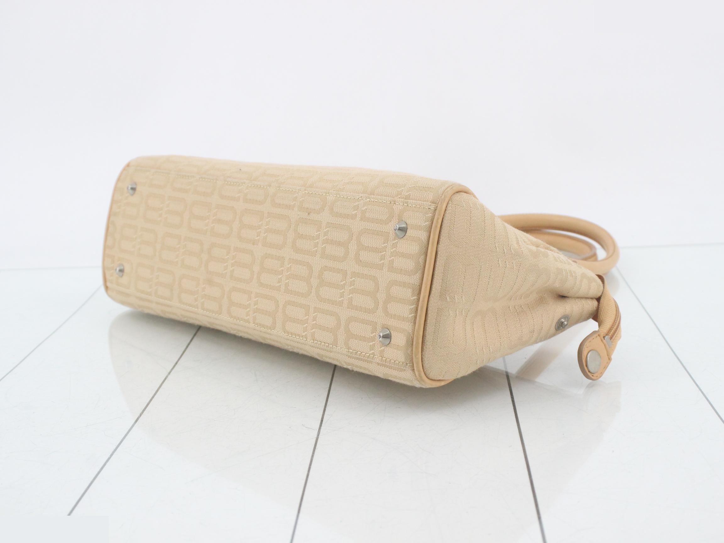 BB pattern canvas handbag — view 6
