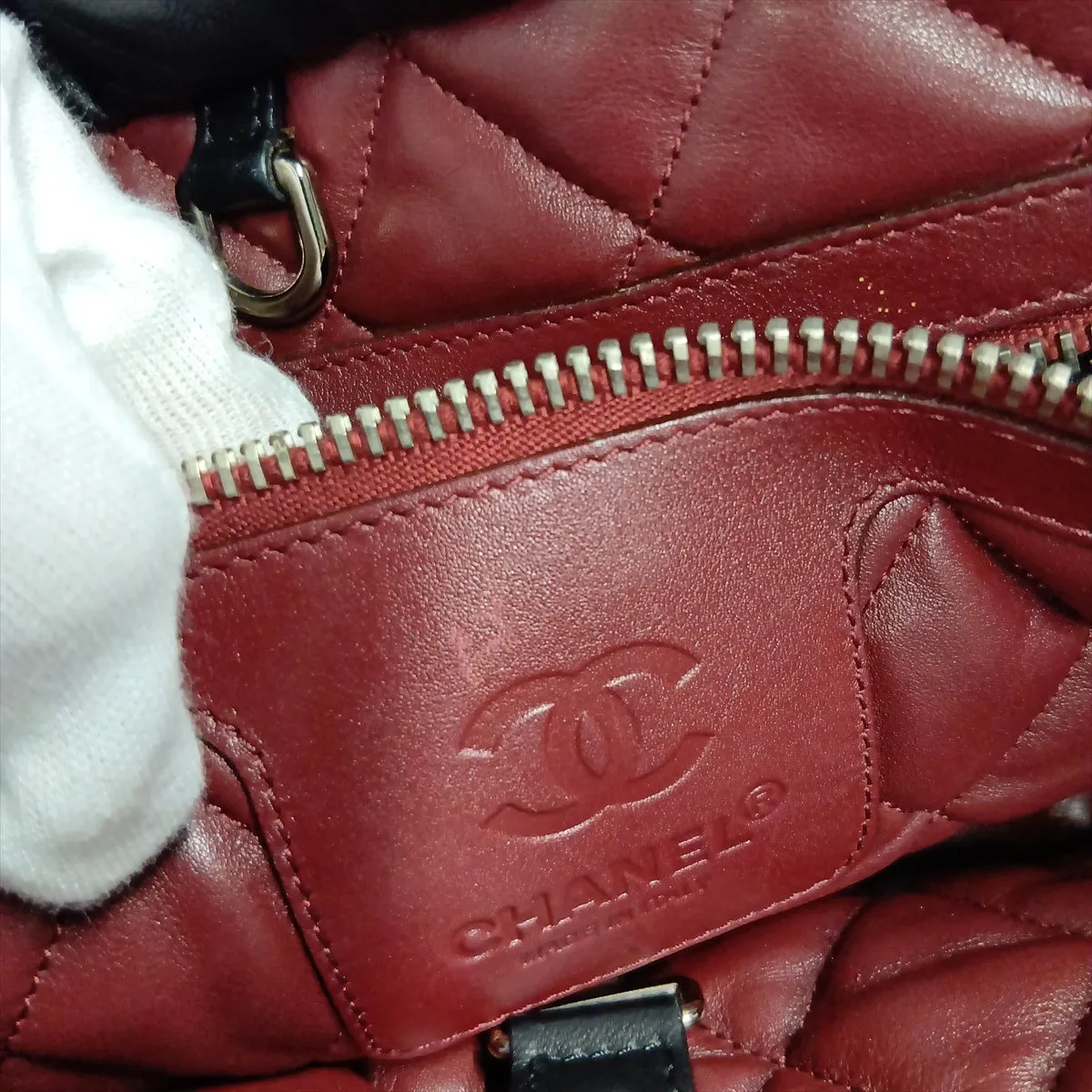 Coco Cocoon Lambskin Tote Bag, Black with Silver Hardware, 13508979, Serial Number 13 — view 11