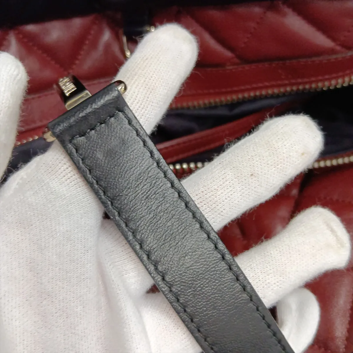 Coco Cocoon Lambskin Tote Bag, Black with Silver Hardware, 13508979, Serial Number 13 — view 12