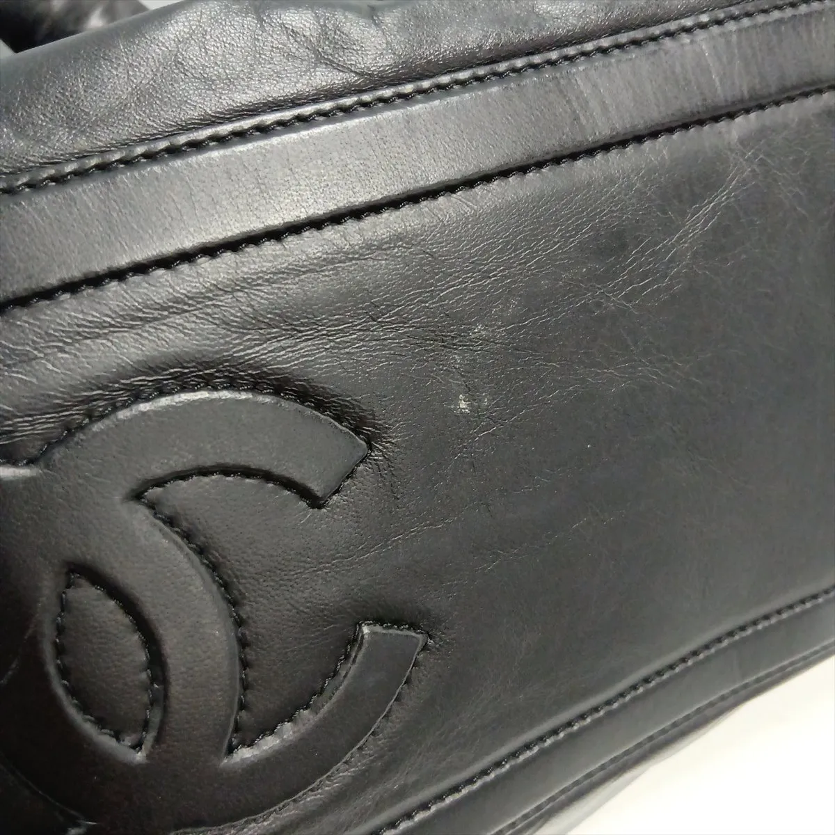 Coco Cocoon Lambskin Tote Bag, Black with Silver Hardware, 13508979, Serial Number 13 — view 14