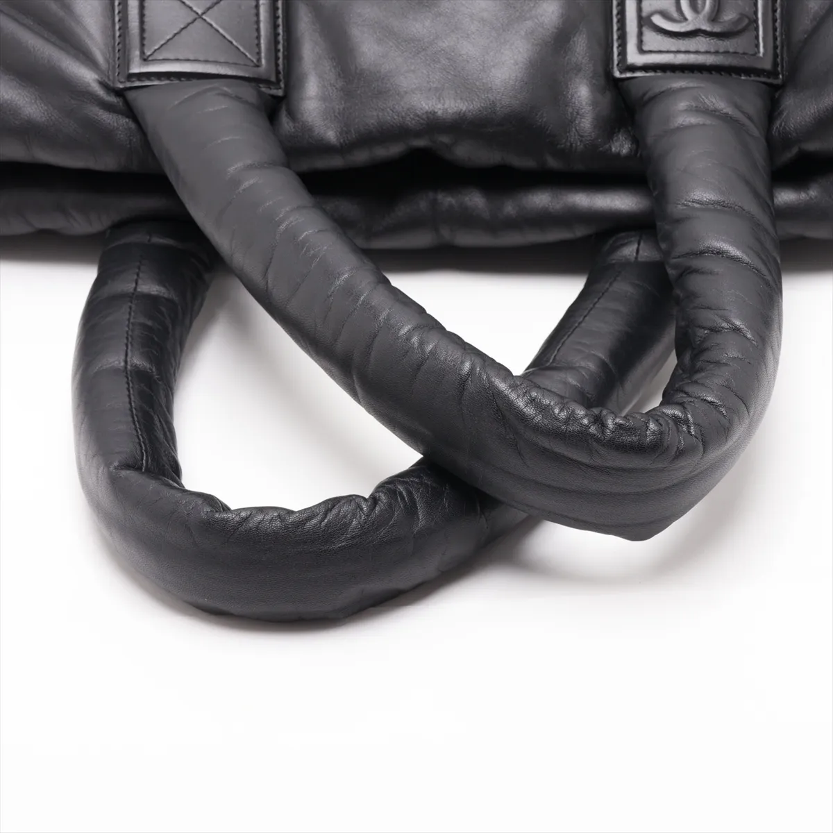 Coco Cocoon Lambskin Tote Bag, Black with Silver Hardware, 13508979, Serial Number 13 — view 5