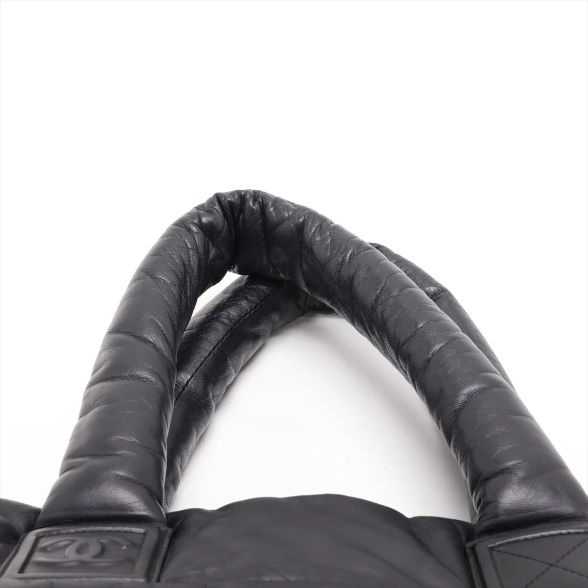 Coco Cocoon Lambskin Tote Bag, Black with Silver Hardware, 13508979, Serial Number 13 — view 6