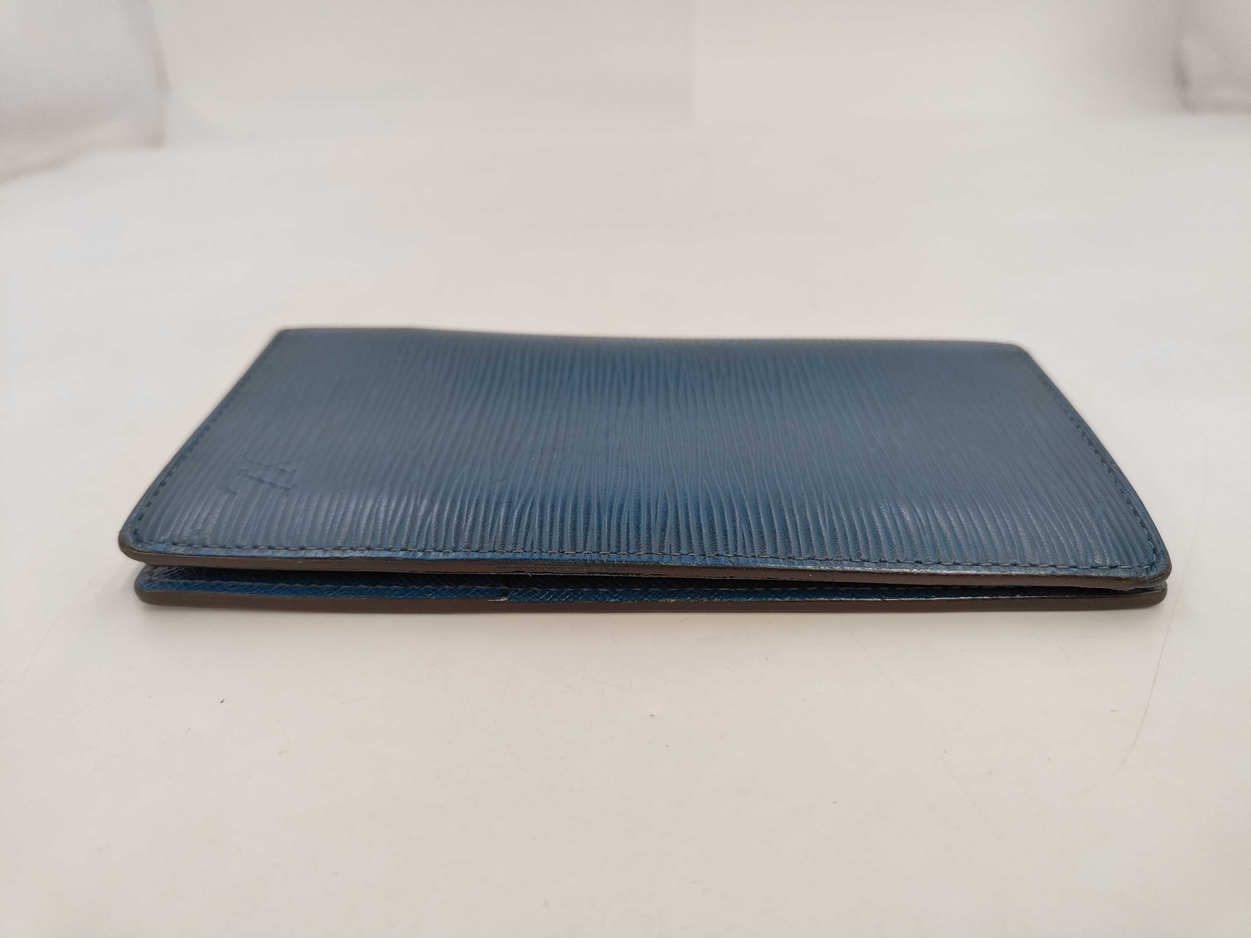 Epi Louis Vuitton Epi Portefeuille Brazza Turquoise Wallet — view 4