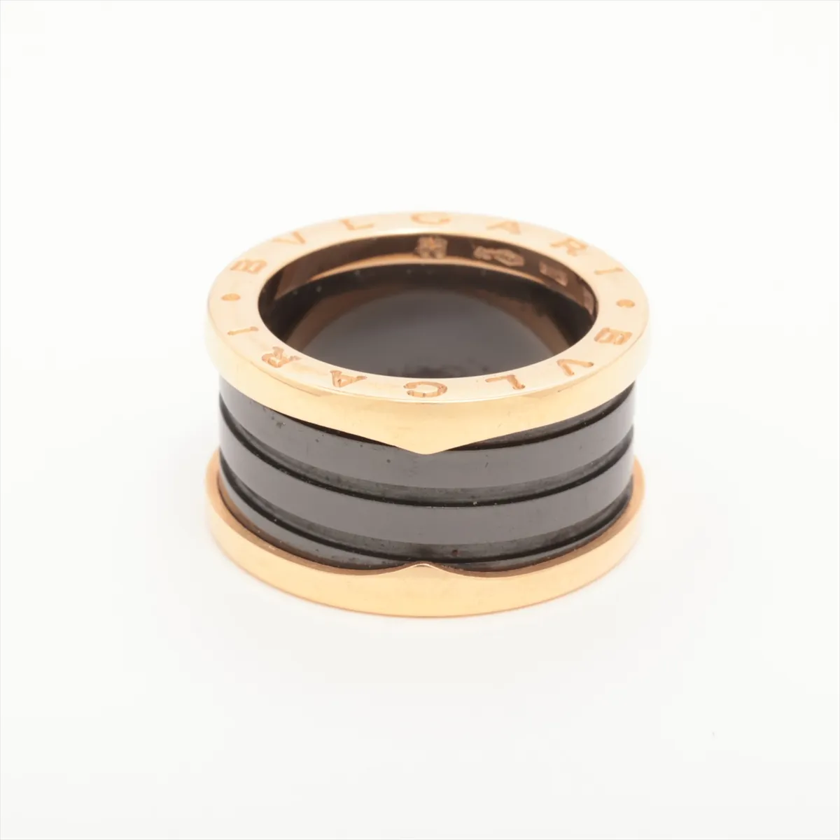 B.zero1 Ring, 750 (PG) x Ceramic, 10.5g, 53 FAVEPA, Ceramic scratches. — view 2