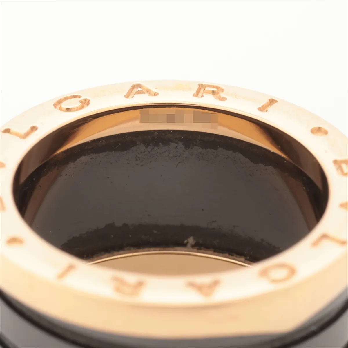 B.zero1 Ring, 750 (PG) x Ceramic, 10.5g, 53 FAVEPA, Ceramic scratches. — view 4