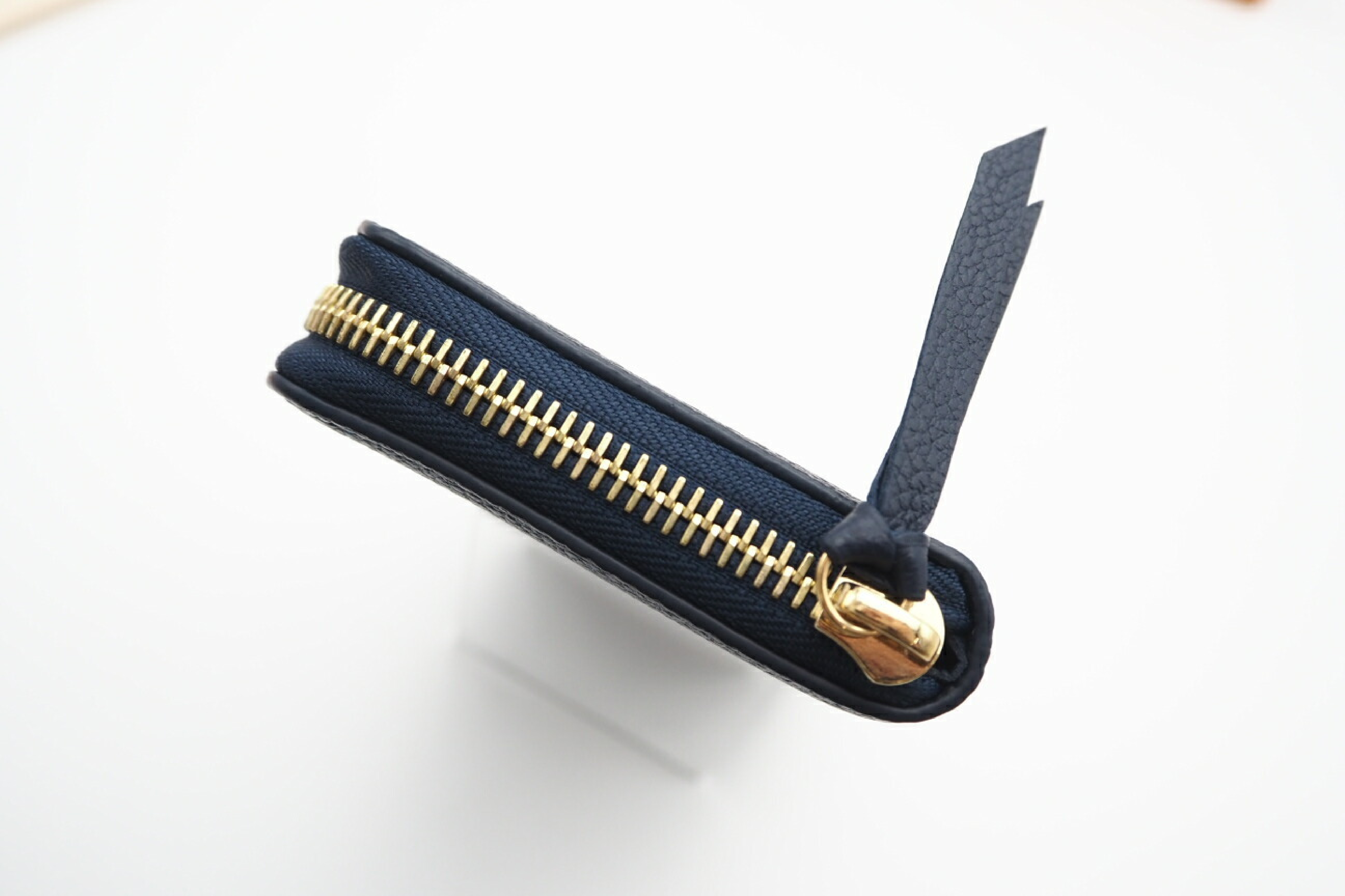 M83594 Empreinte Bicolor Portefeuille Clemence Navy Wallet with Dust Bag and Box — view 6