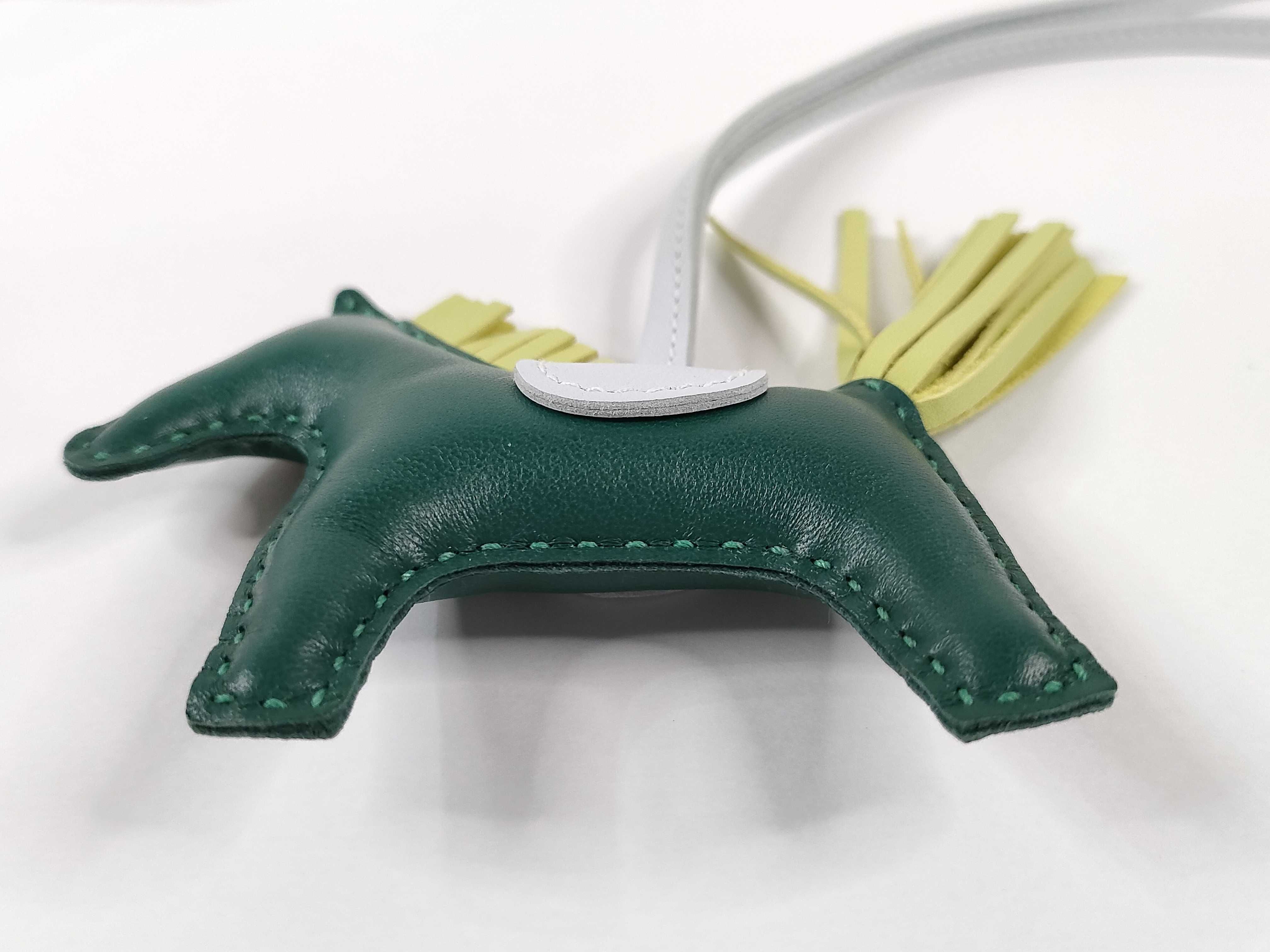 Rodeo Charm PM Malachite x Blue Brume x Jaune Bourgeon Z stamp Hermes Unused Other Accessories — view 3
