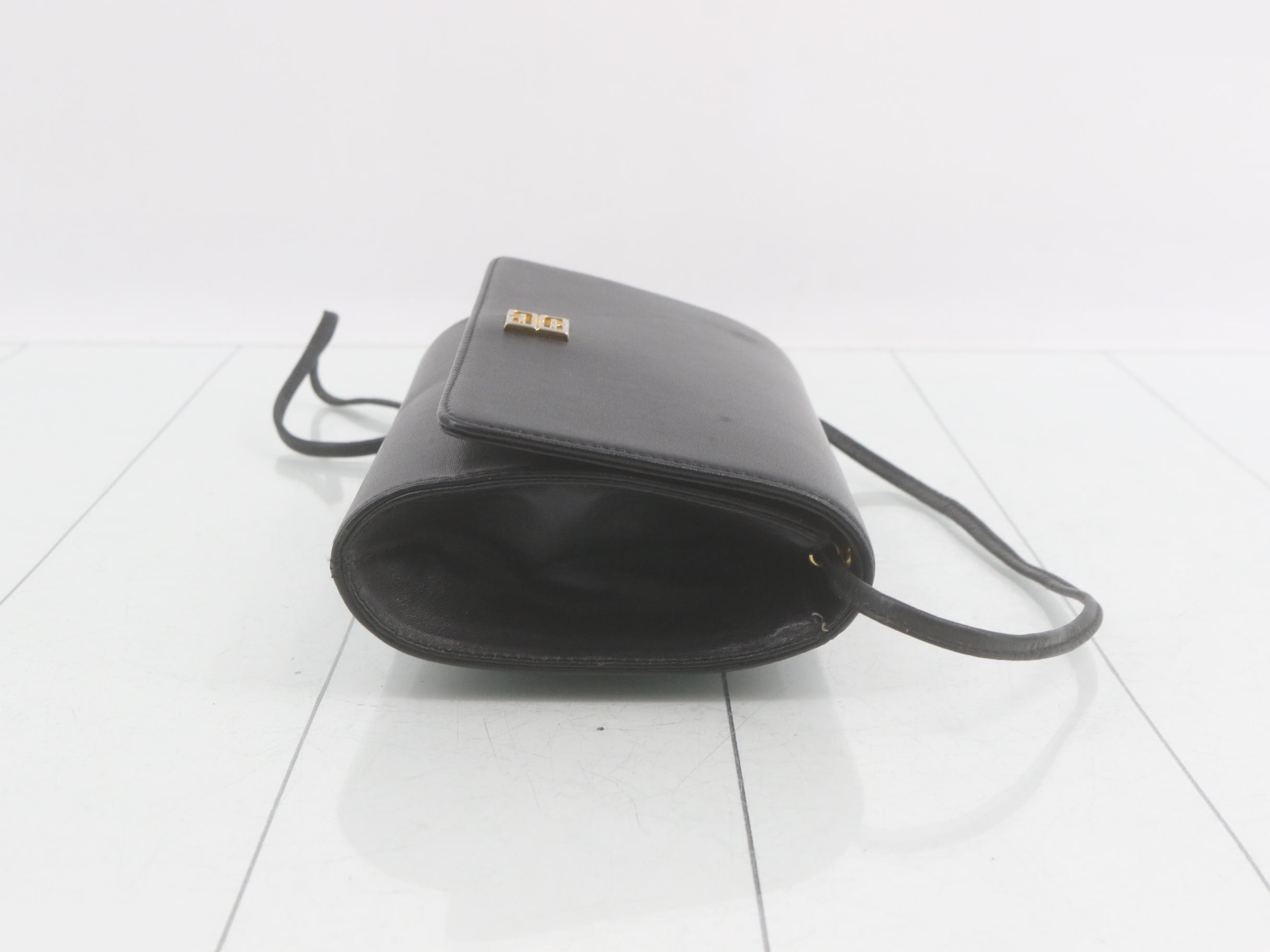 Shoulder bag, black, leather — view 3