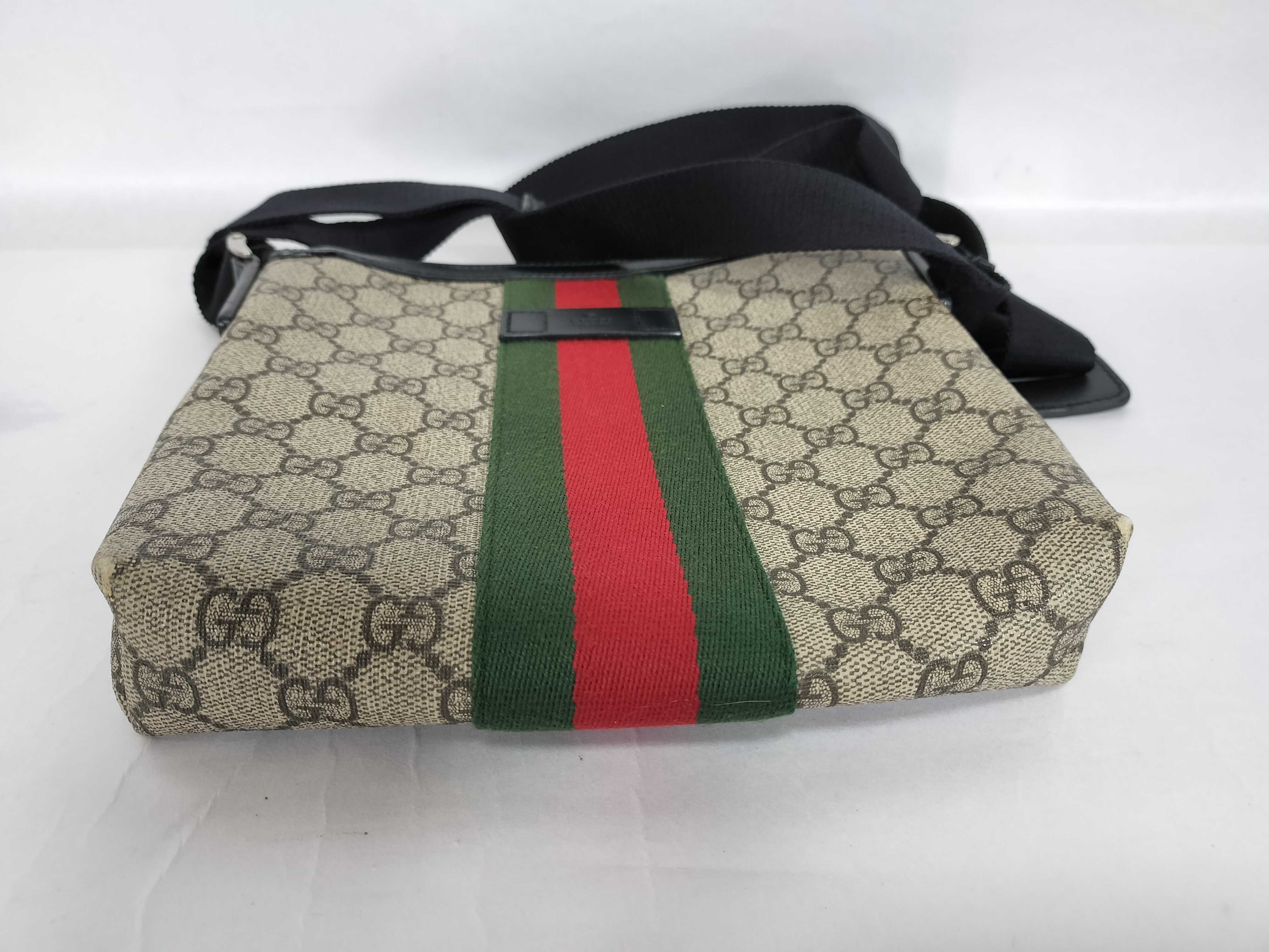 GG Supreme Sherry Line Flat Messenger Bag 471454 Shoulder Bag — view 7