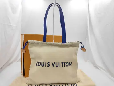 Vuitton Logo Dust Bag Tote M15235 Beige Bag