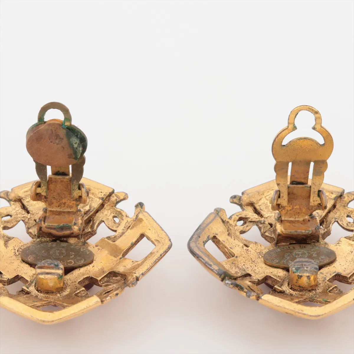 Coco Mark 23 Earrings (Pair) GP x Colored Stones — view 4