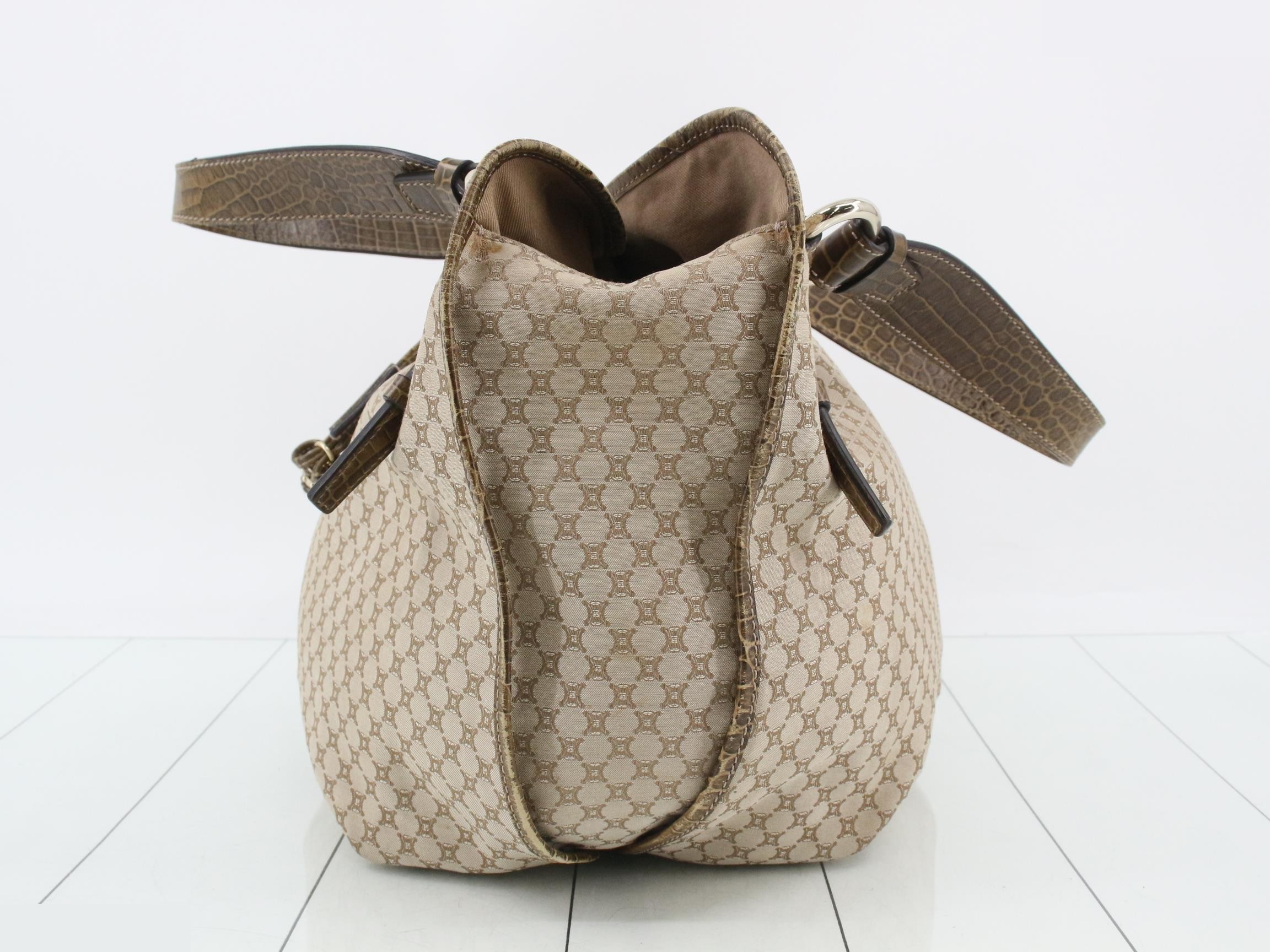 C Macadam Bittersweet Handbag, Beige Canvas — view 3