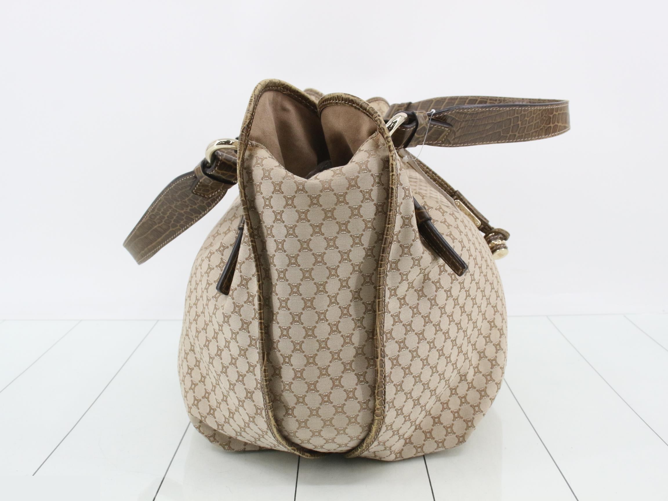 C Macadam Bittersweet Handbag, Beige Canvas — view 4