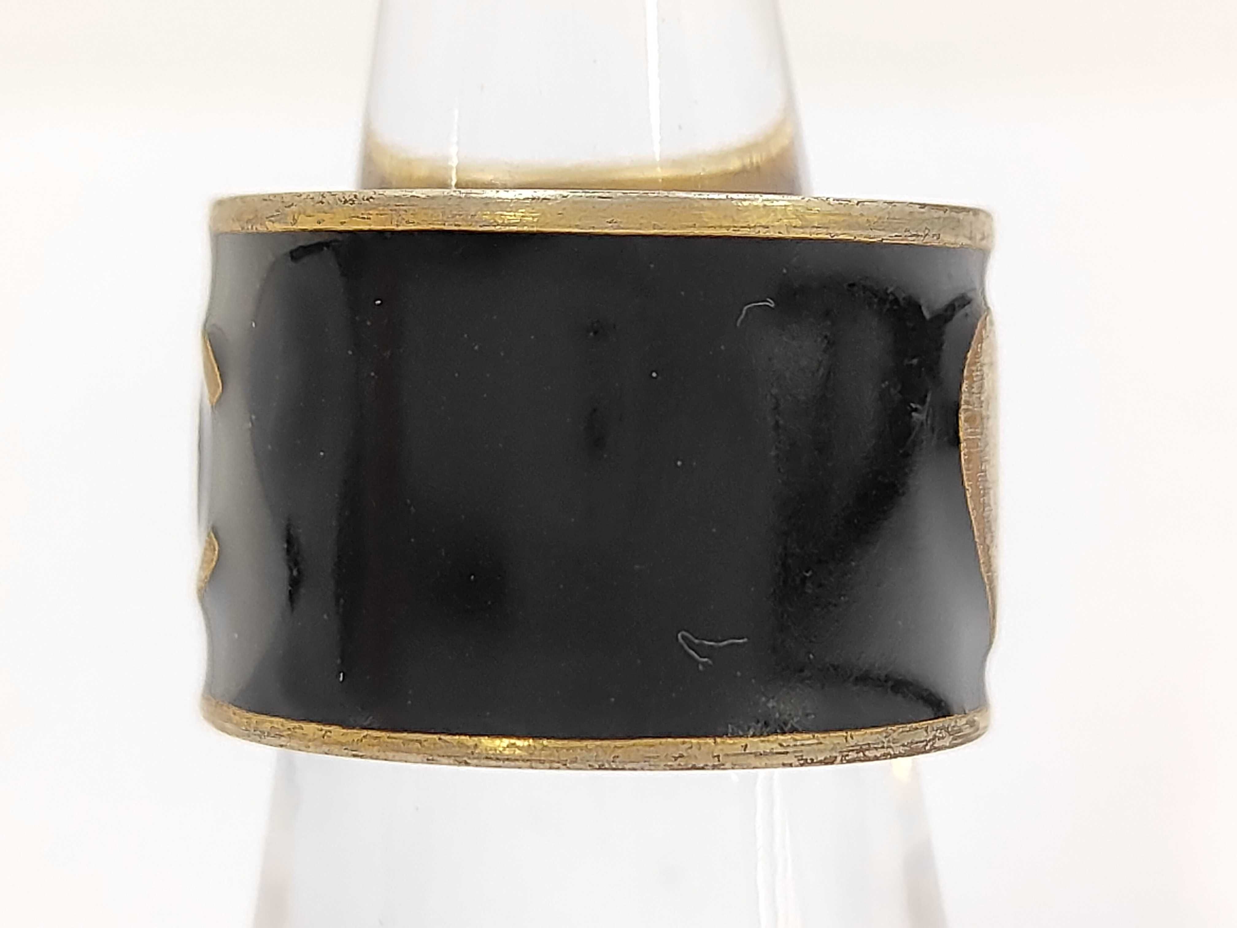 Coco Heart Ring, Black/GP Ring — view 2