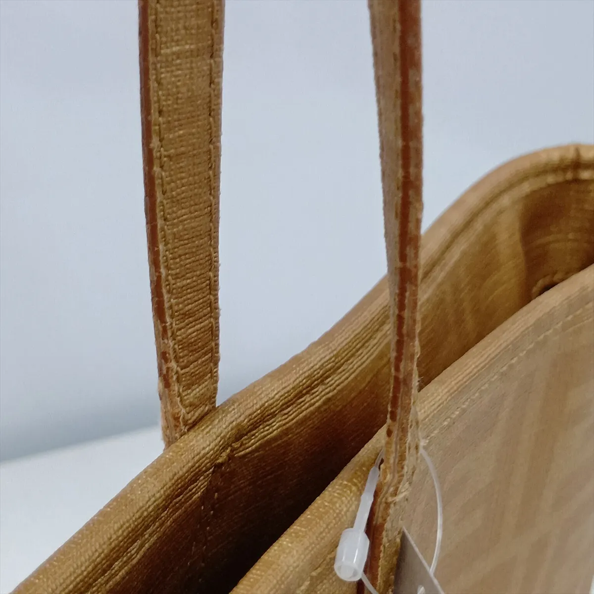 Zucca 8BH185 PVC x Leather Tote Bag, Beige — view 11