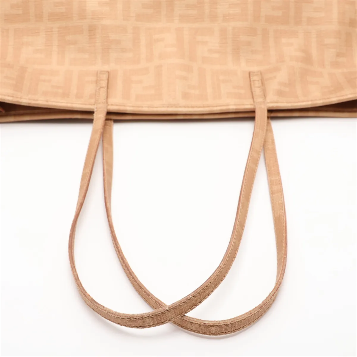 Zucca 8BH185 PVC x Leather Tote Bag, Beige — view 5