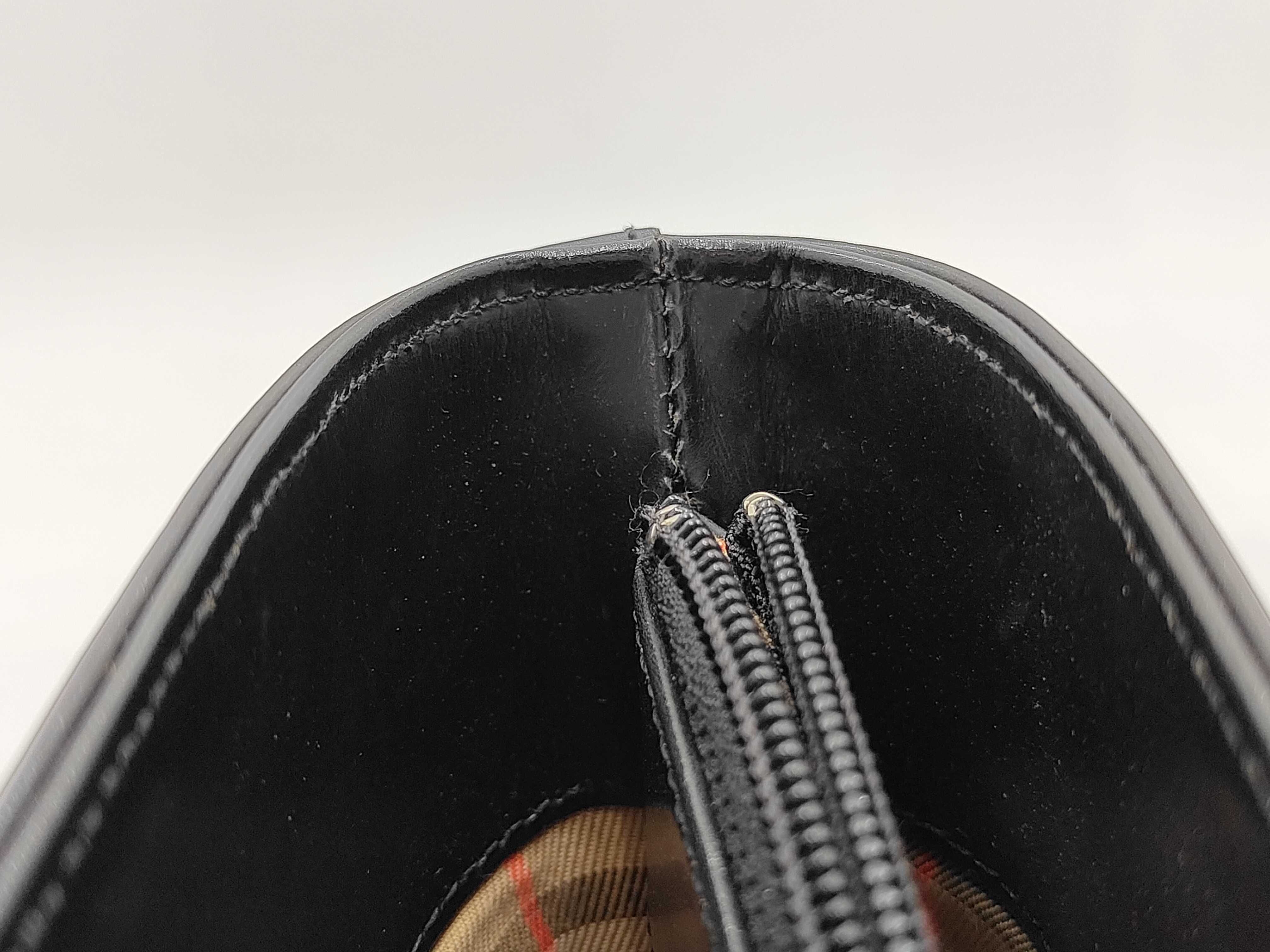 Tote Bag Leather Black Check Tote Bag — view 7