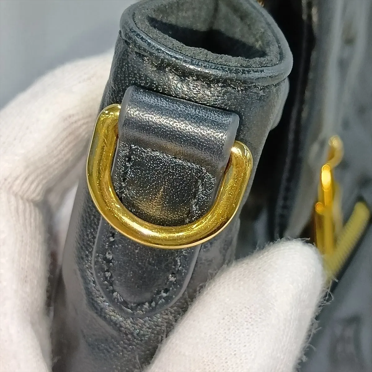 Monogram Embossed Coussin Backpack PM M13357 Black (RFID detected) — view 14