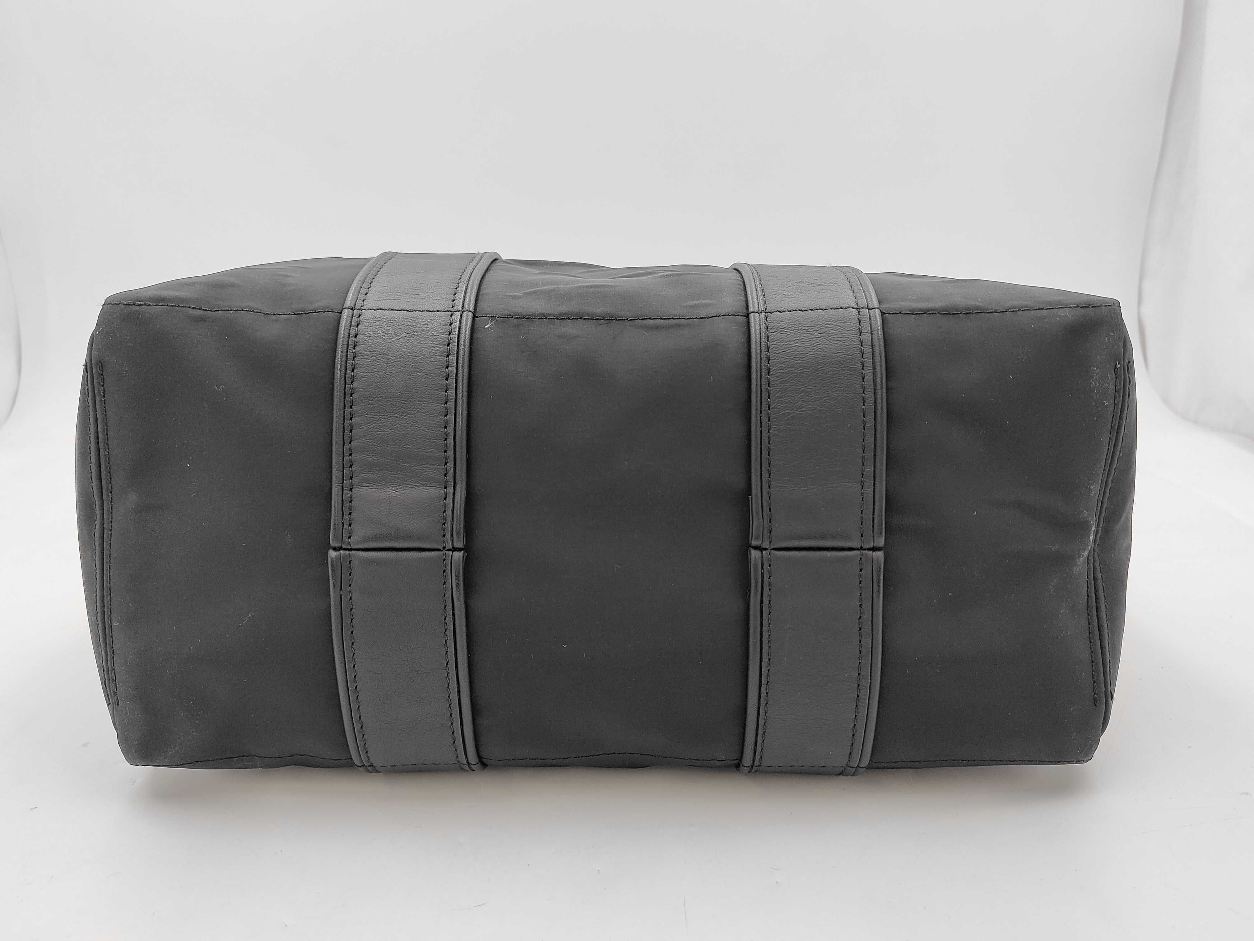 Acapulco PM Nylon x Leather Black Silver Hardware Handbag — view 5