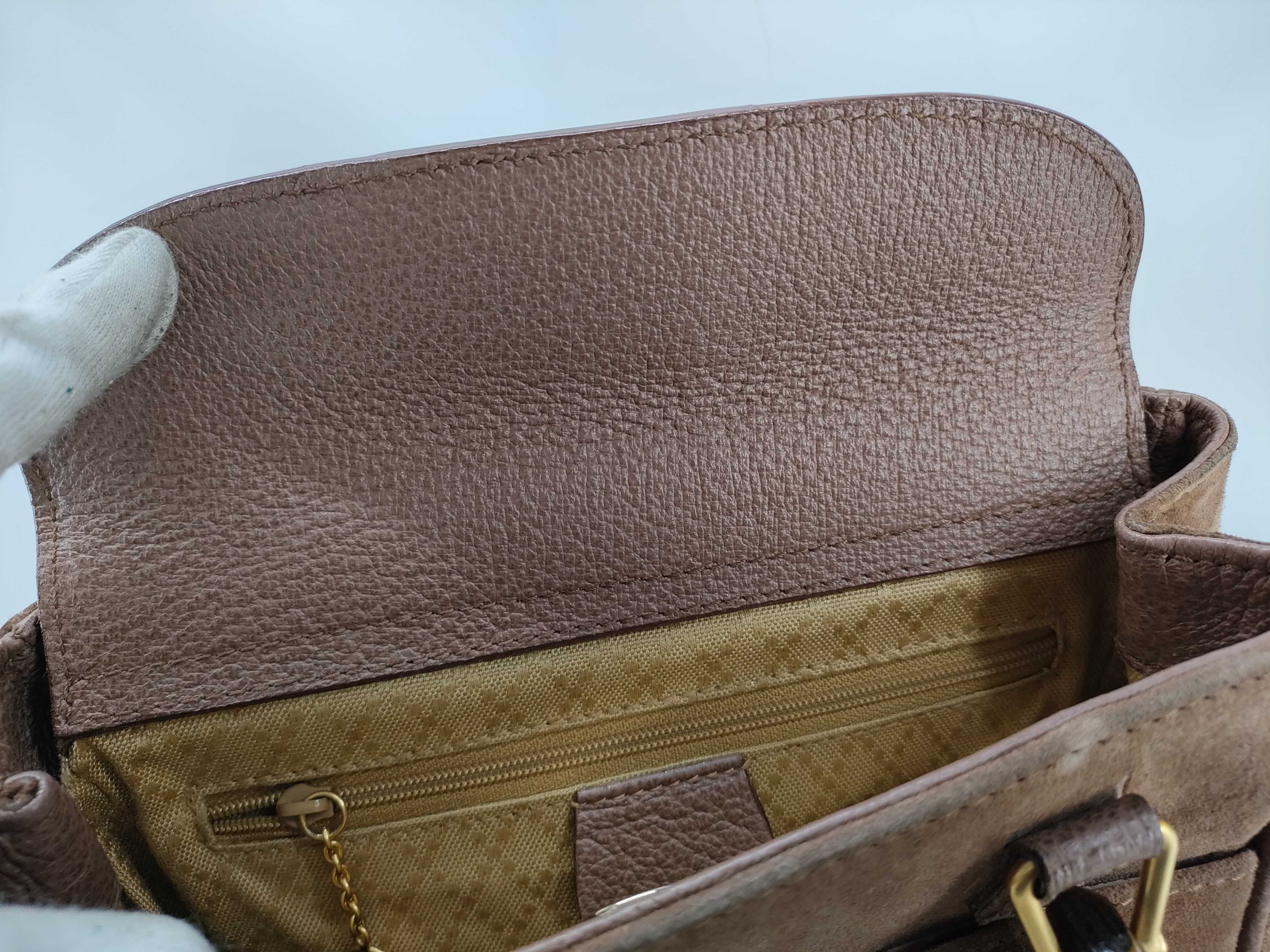 Bamboo Bag, Gucci 000・123・0316, Suede Bamboo Handbag, 2-Way Handbag — view 14