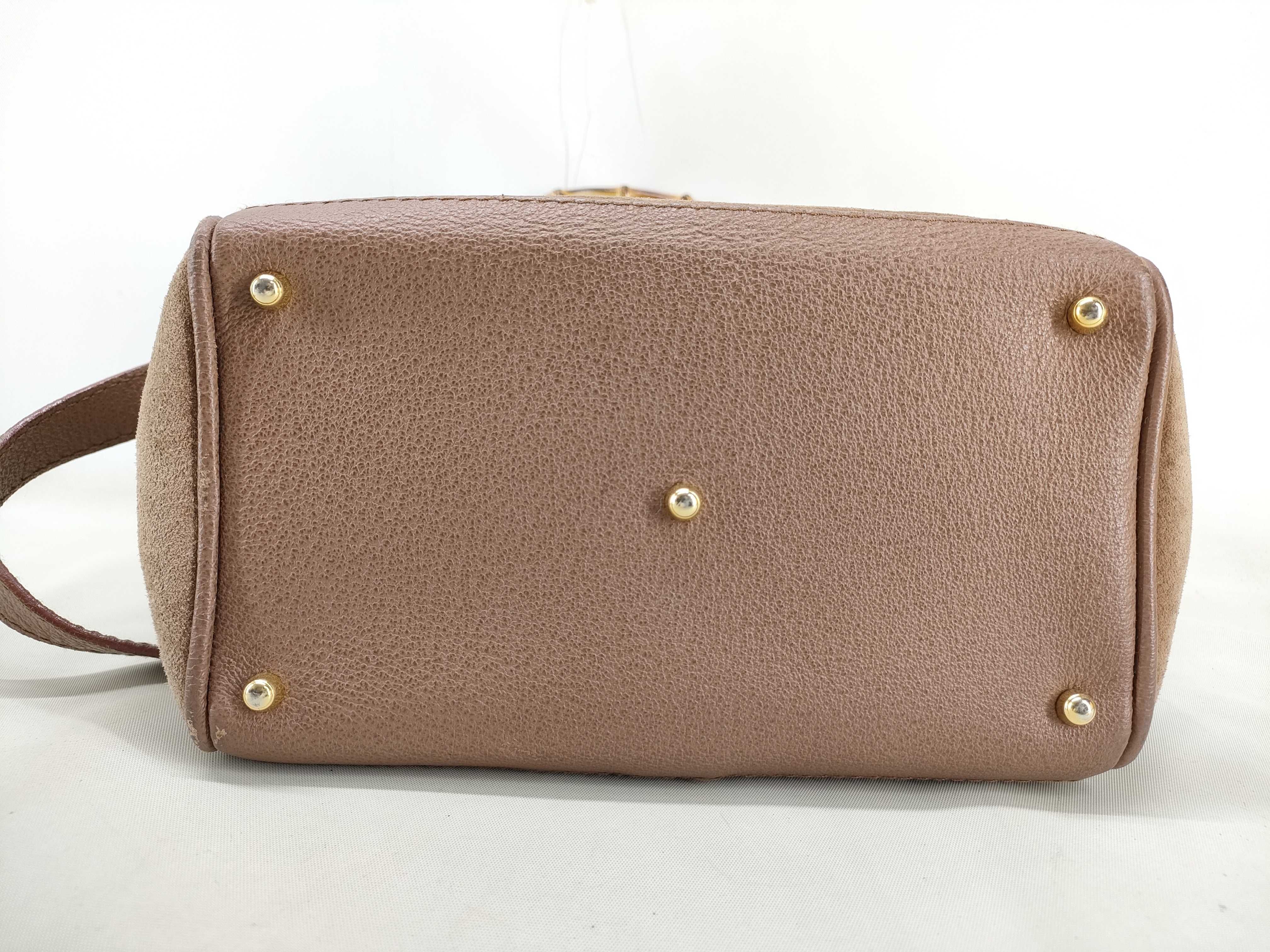 Bamboo Bag, Gucci 000・123・0316, Suede Bamboo Handbag, 2-Way Handbag — view 3