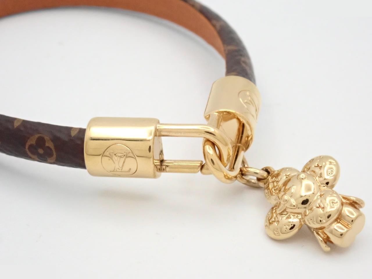 Vivienne Bracelet, GP x PVC, Brown, Wrist circumference approx. 18cm — view 3