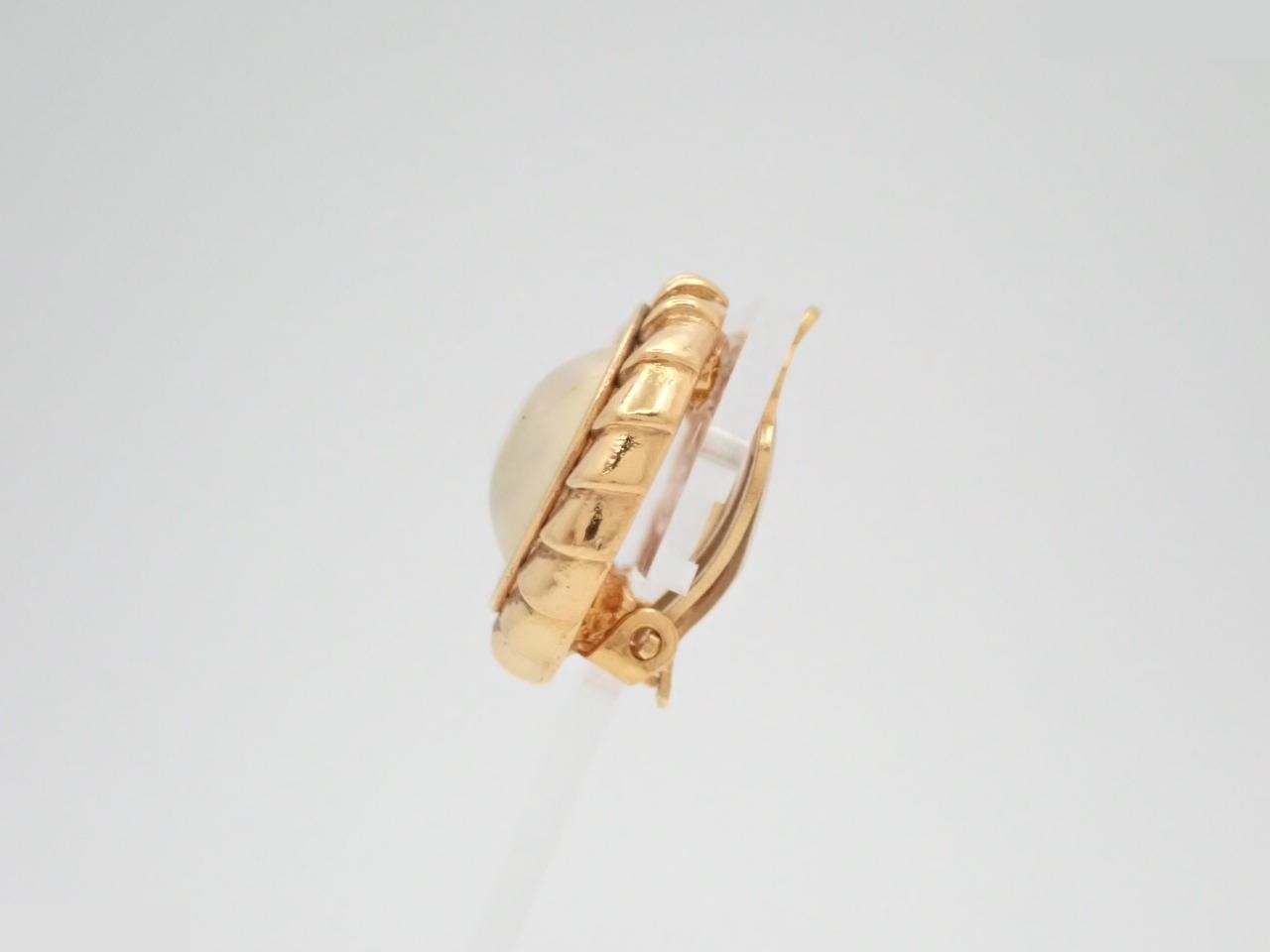 Faux pearl earrings — view 3