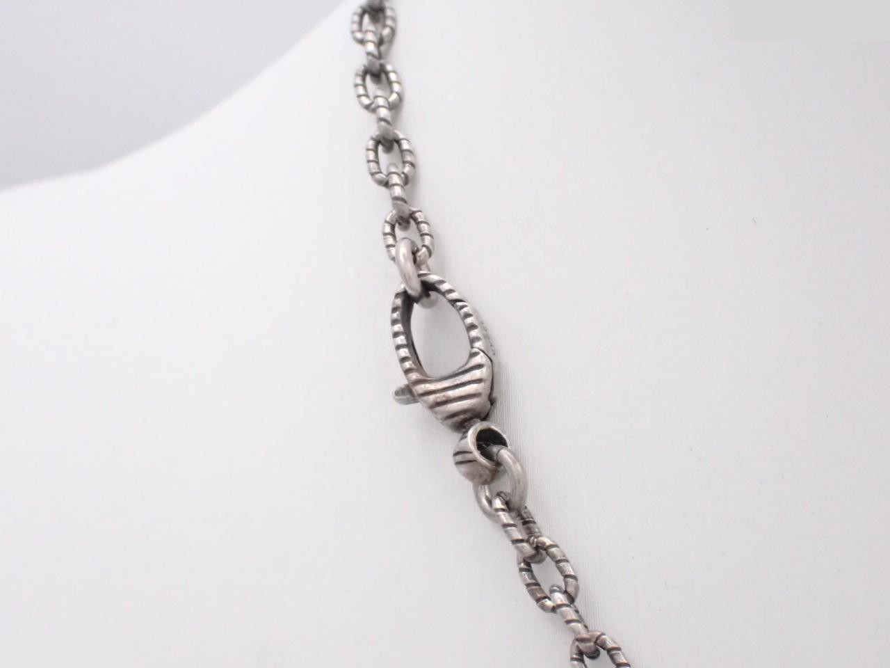 Interlocking Arabesque Necklace, Sterling Silver 925 / 17.6g — view 2