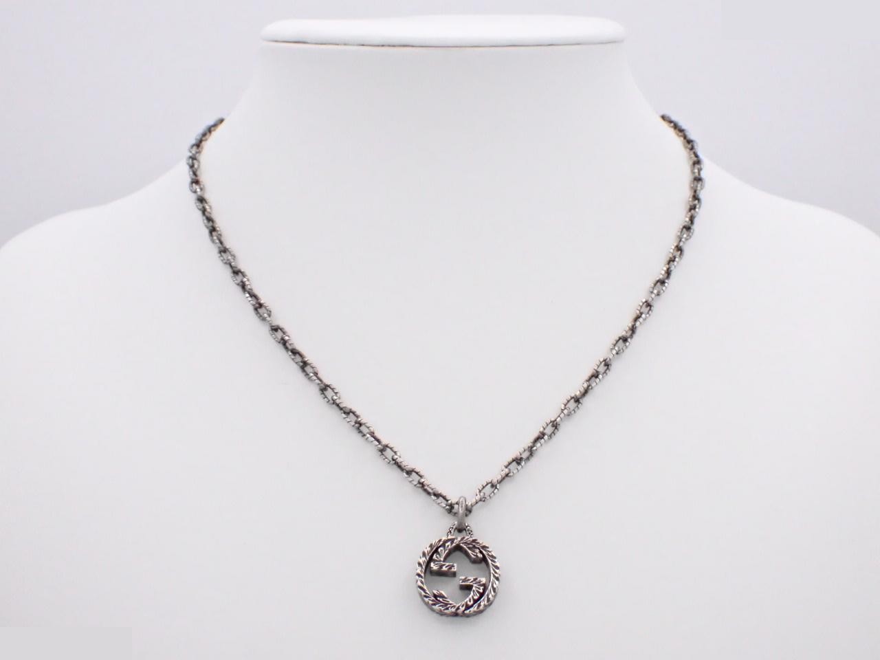 Interlocking Arabesque Necklace, Sterling Silver 925 / 17.6g — view 3