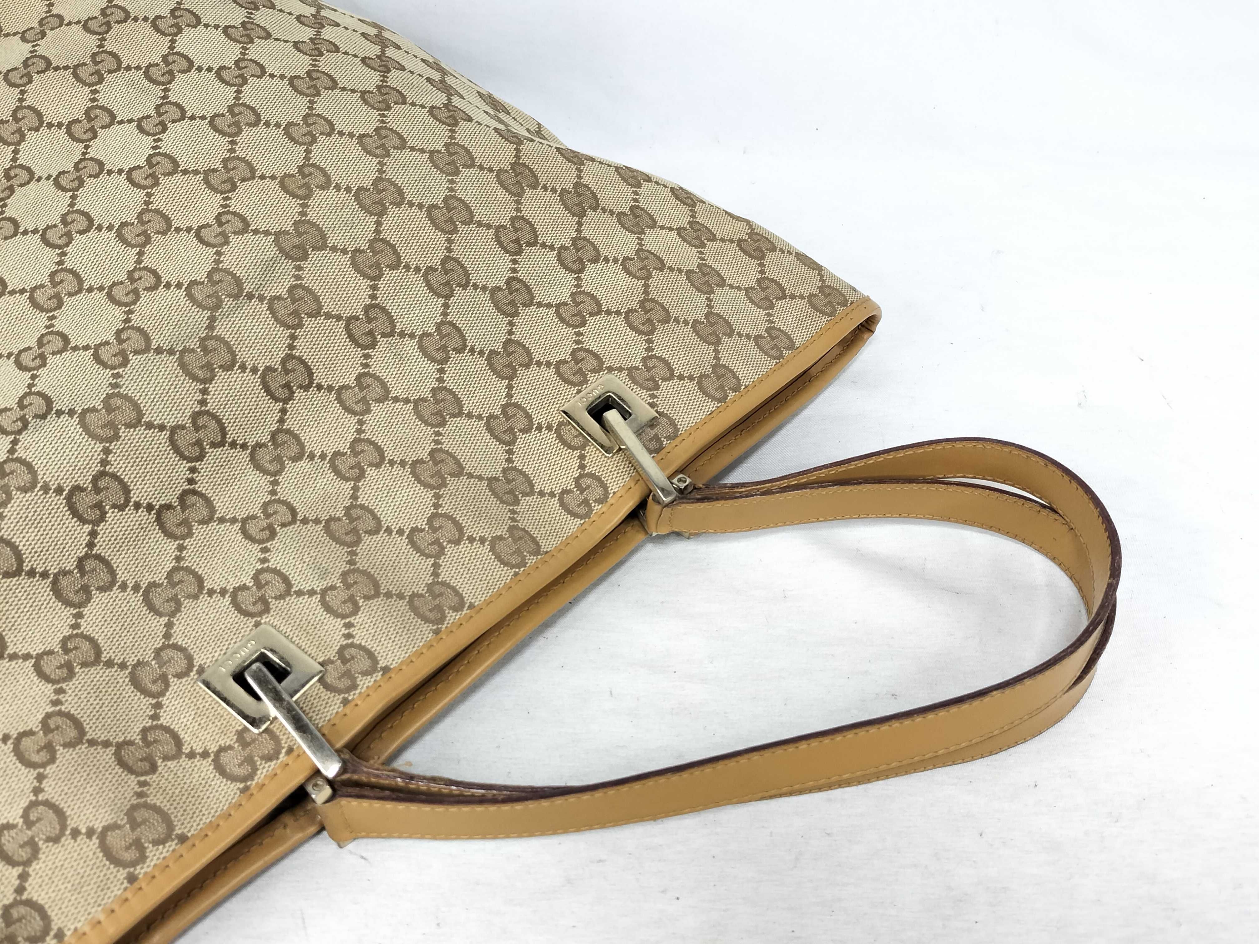 GG Canvas Tote Bag, GG Canvas Brown Tote Bag — view 3