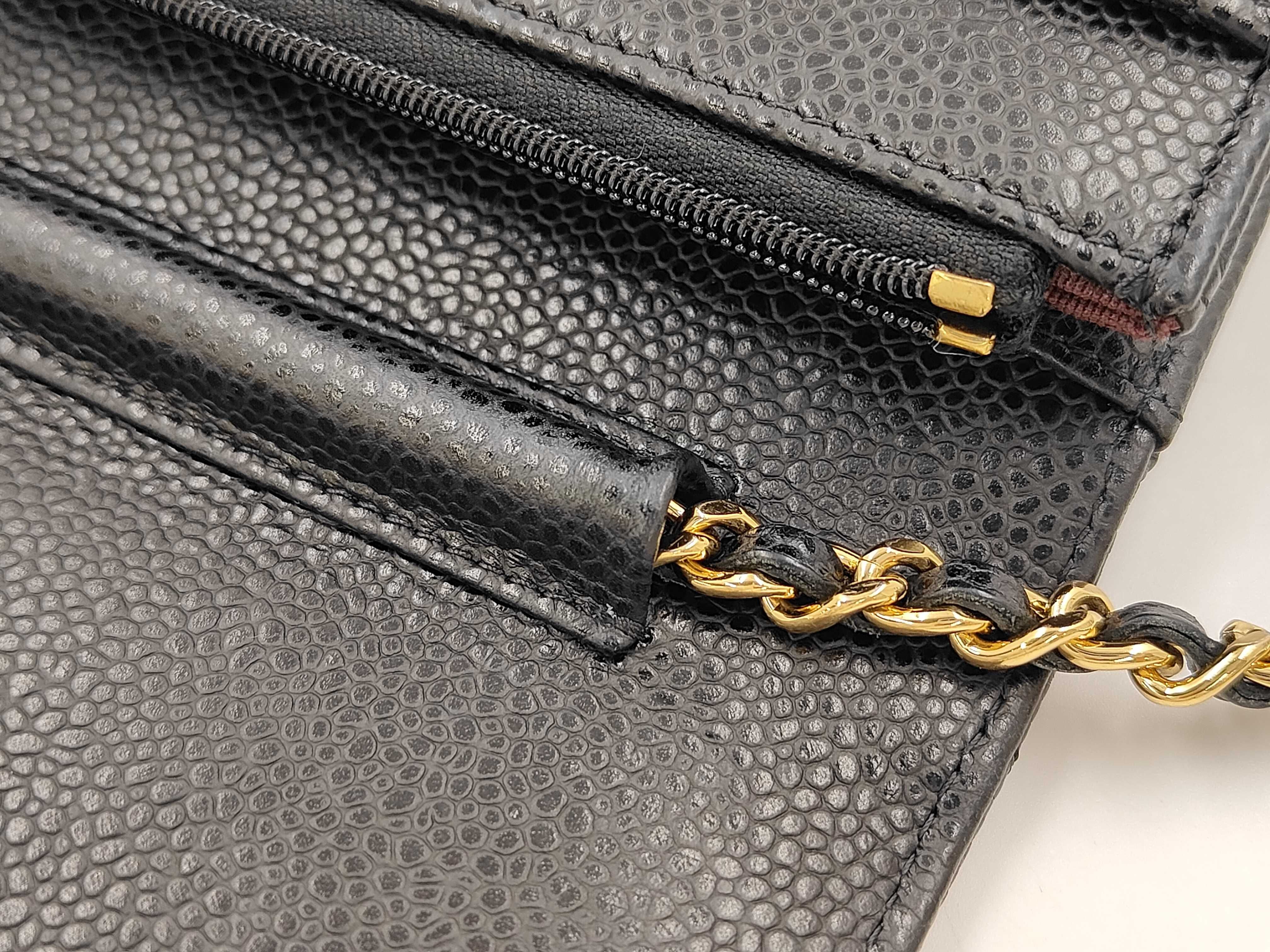 Woc Chain Bag, Black with Gold Buckle, Shoulder Bag — view 5