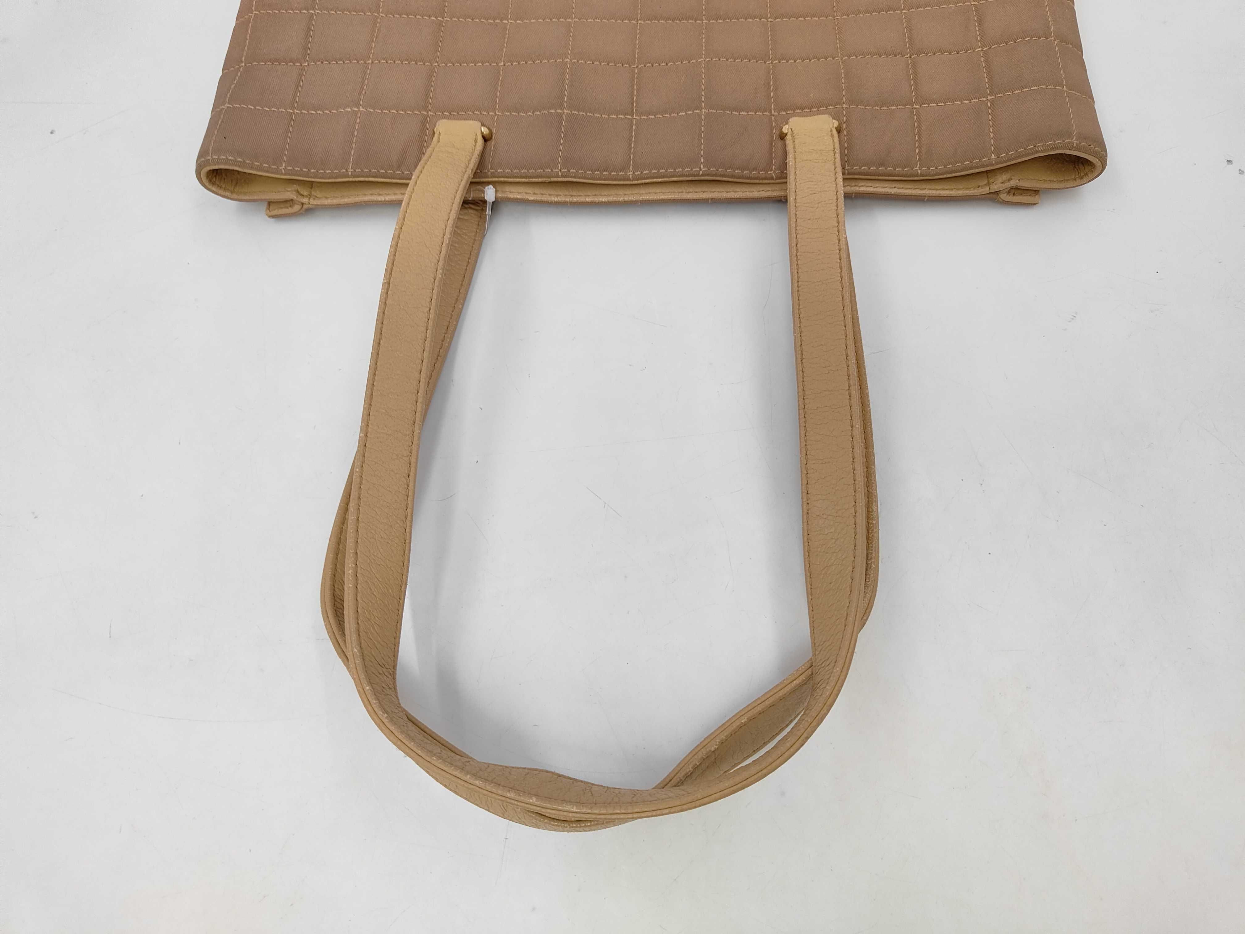 Canvas Beige Gold Chocolate Bar Tote Bag (Serial No. 7) — view 5