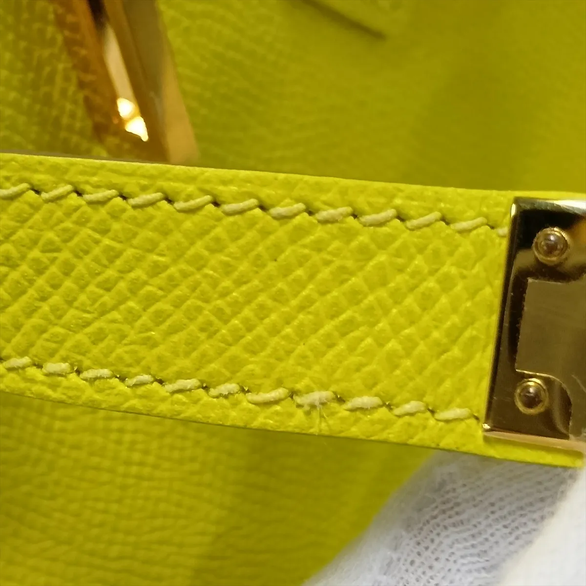 [Individually packaged] Hermes Birkin 30 Letournée Veau Epsom Lime Gold Hardware Y:2020 — view 12