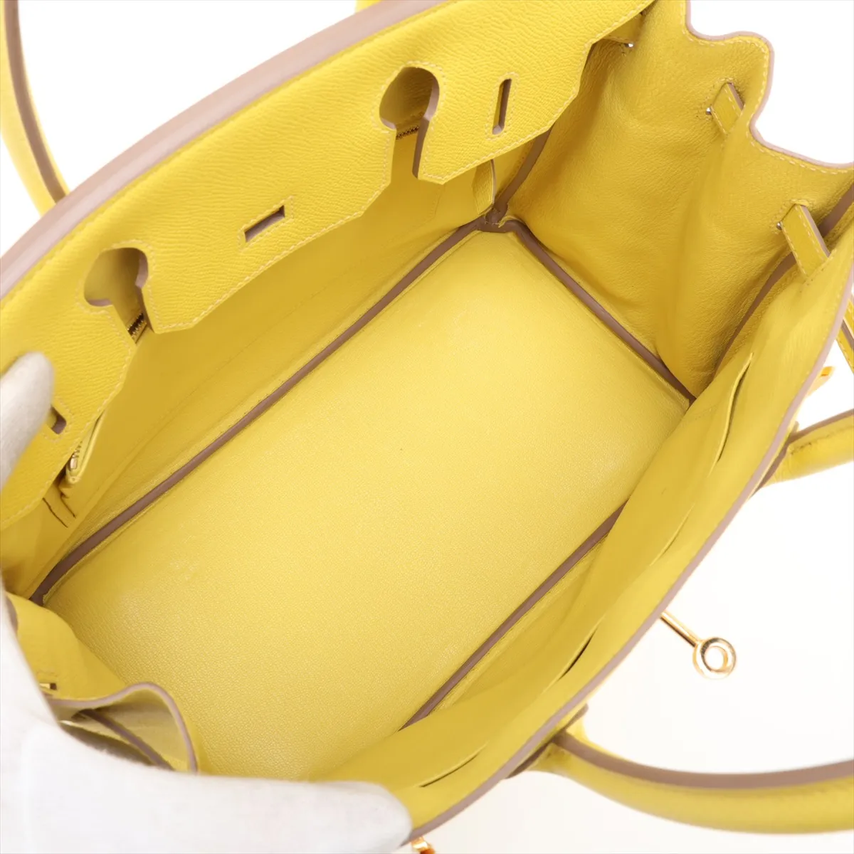 [Individually packaged] Hermes Birkin 30 Letournée Veau Epsom Lime Gold Hardware Y:2020 — view 7