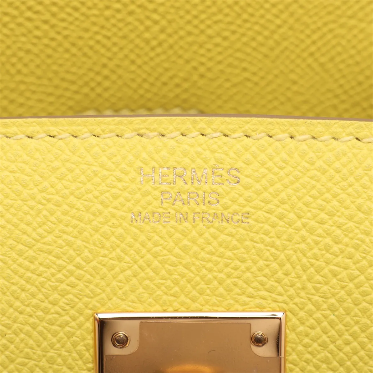 [Individually packaged] Hermes Birkin 30 Letournée Veau Epsom Lime Gold Hardware Y:2020 — view 10