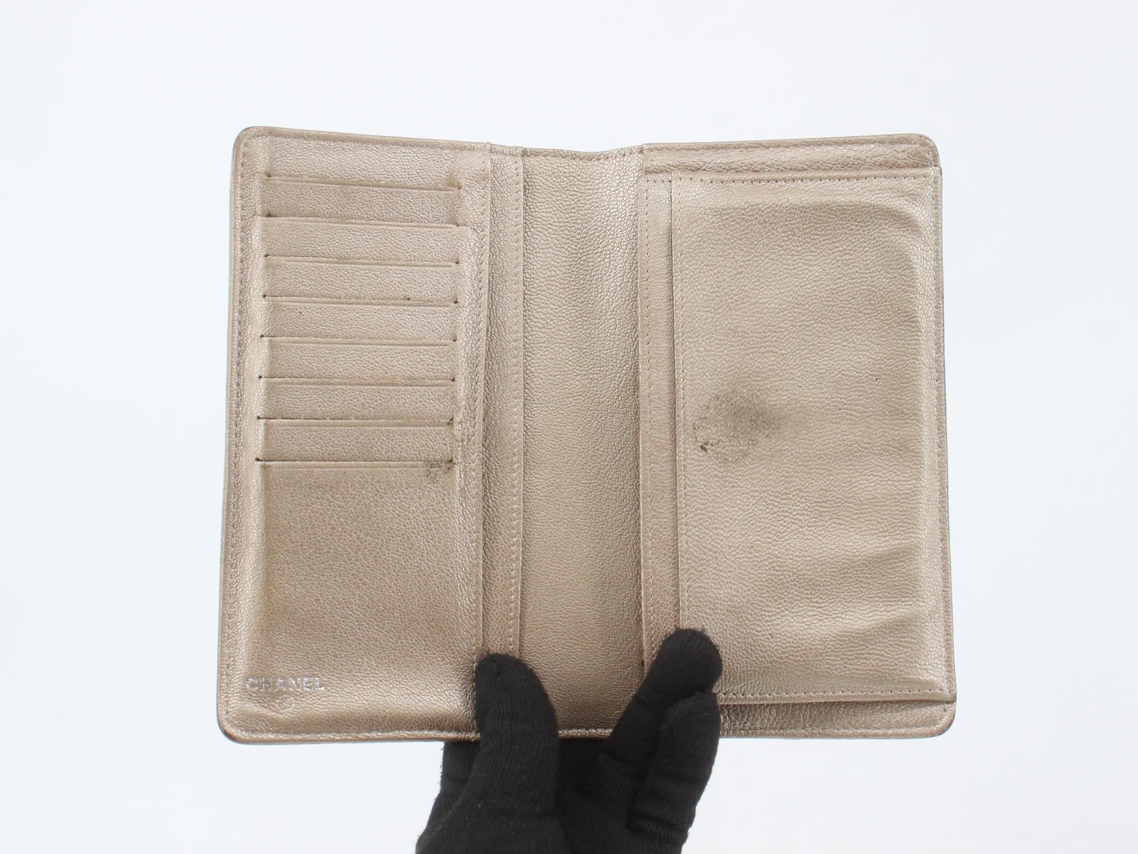 Picolore Long Wallet, Metallic Leather — view 4