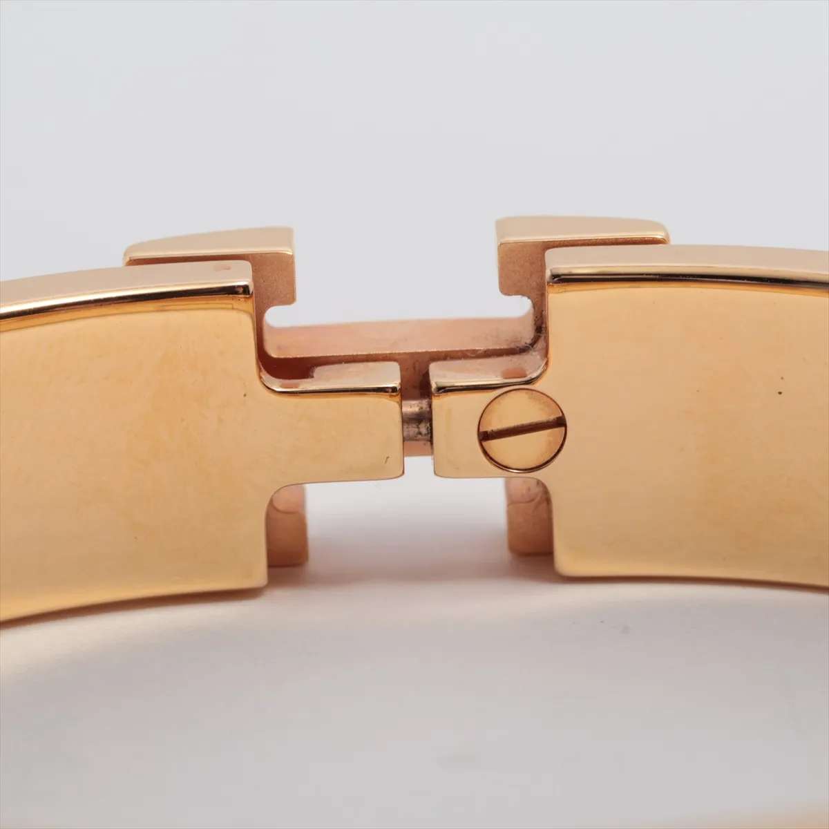 Click H Fan FI0230 Bangle GP Gold x Marron Glace — view 4