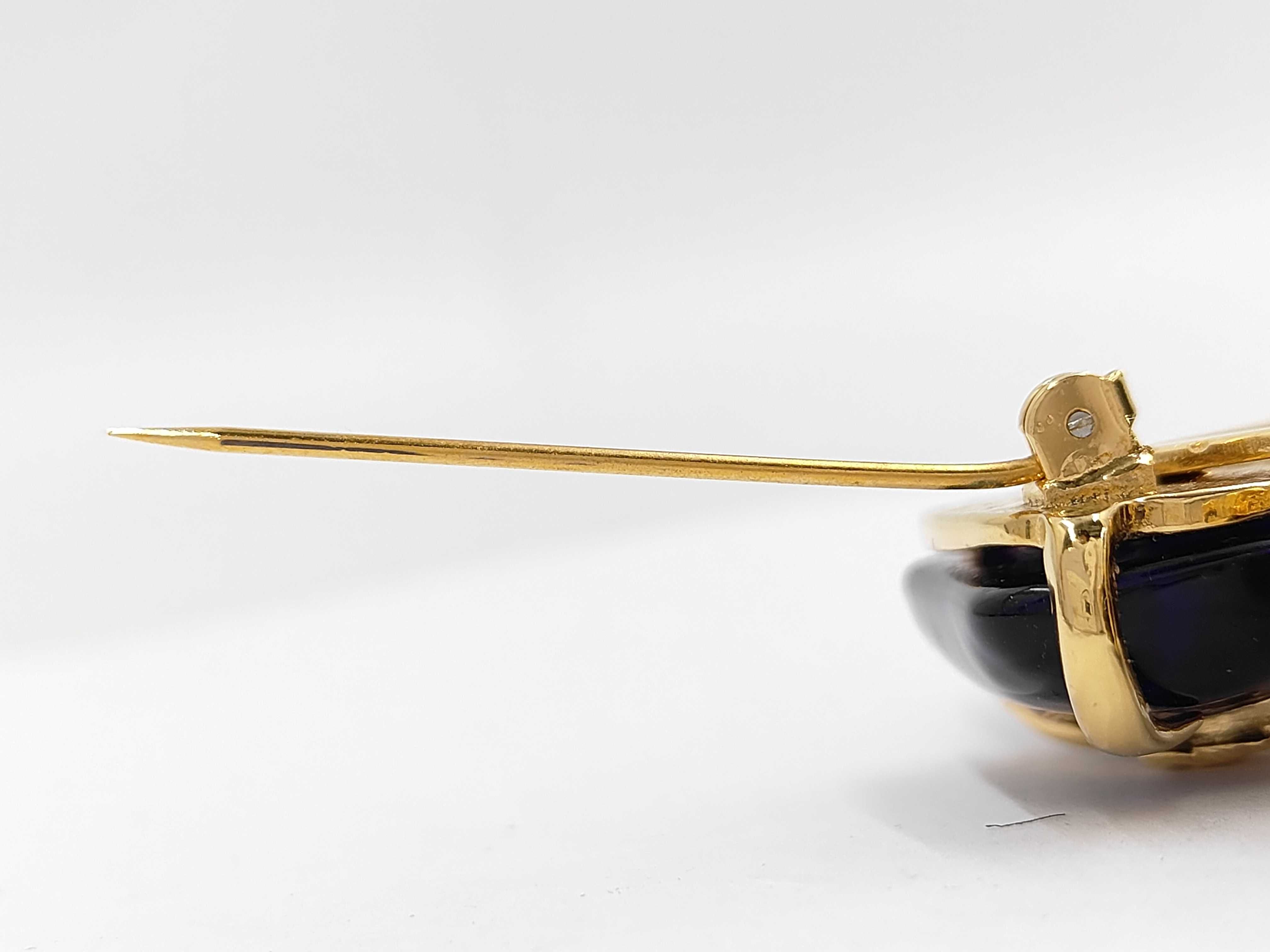 Gripoix Brooch, Blue/GP Brooch — view 5