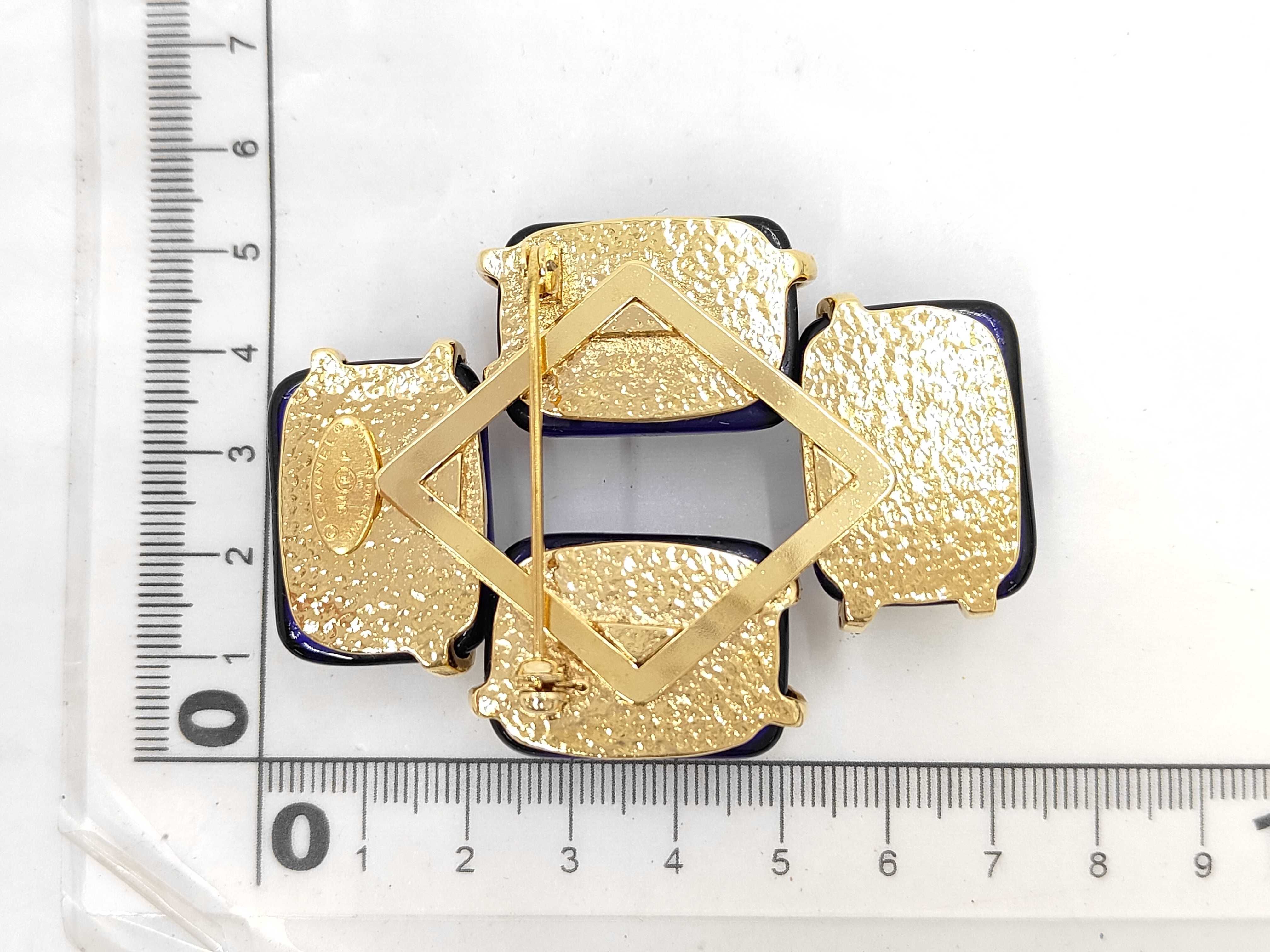 Gripoix Brooch, Blue/GP Brooch — view 6
