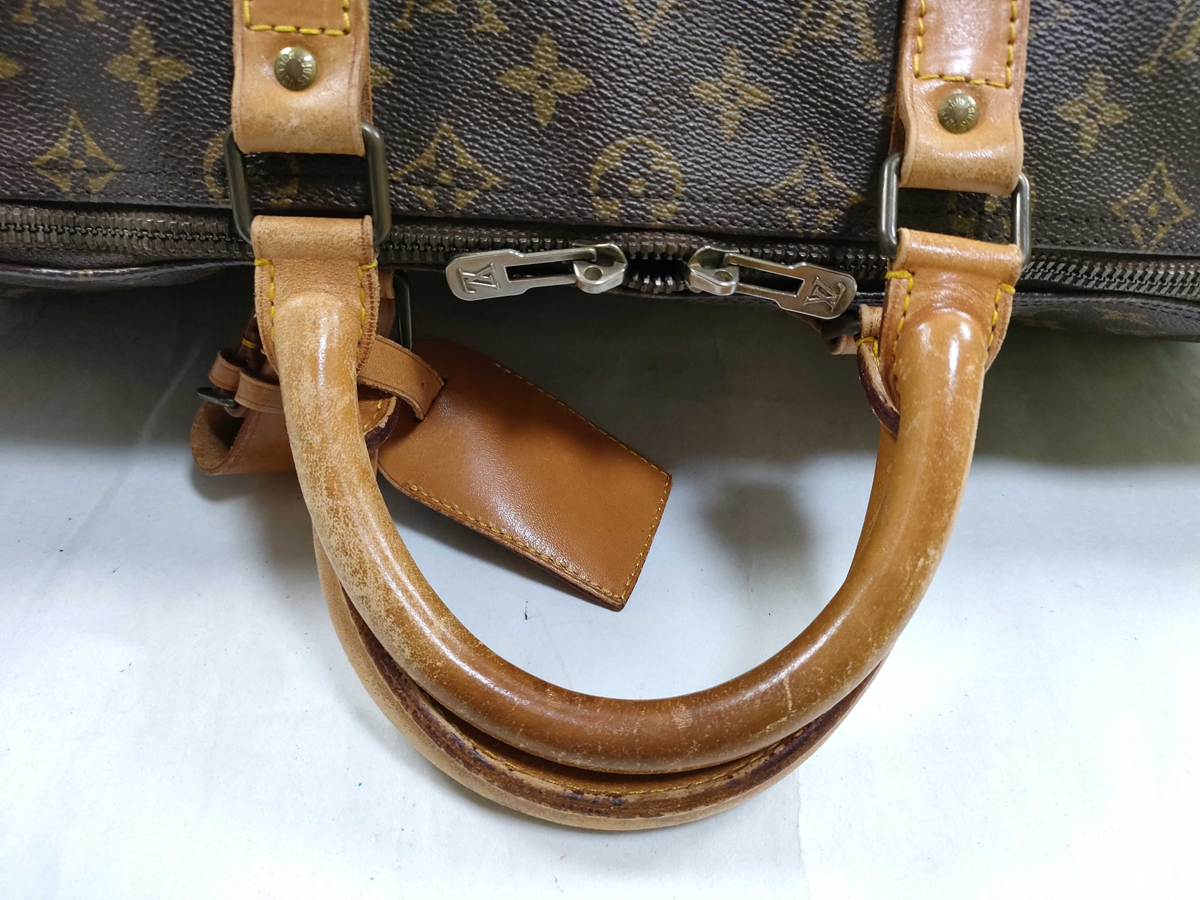 Monogram Keepall 50 M41426 Accessories: Padlock, Key, Boston Bag — view 3
