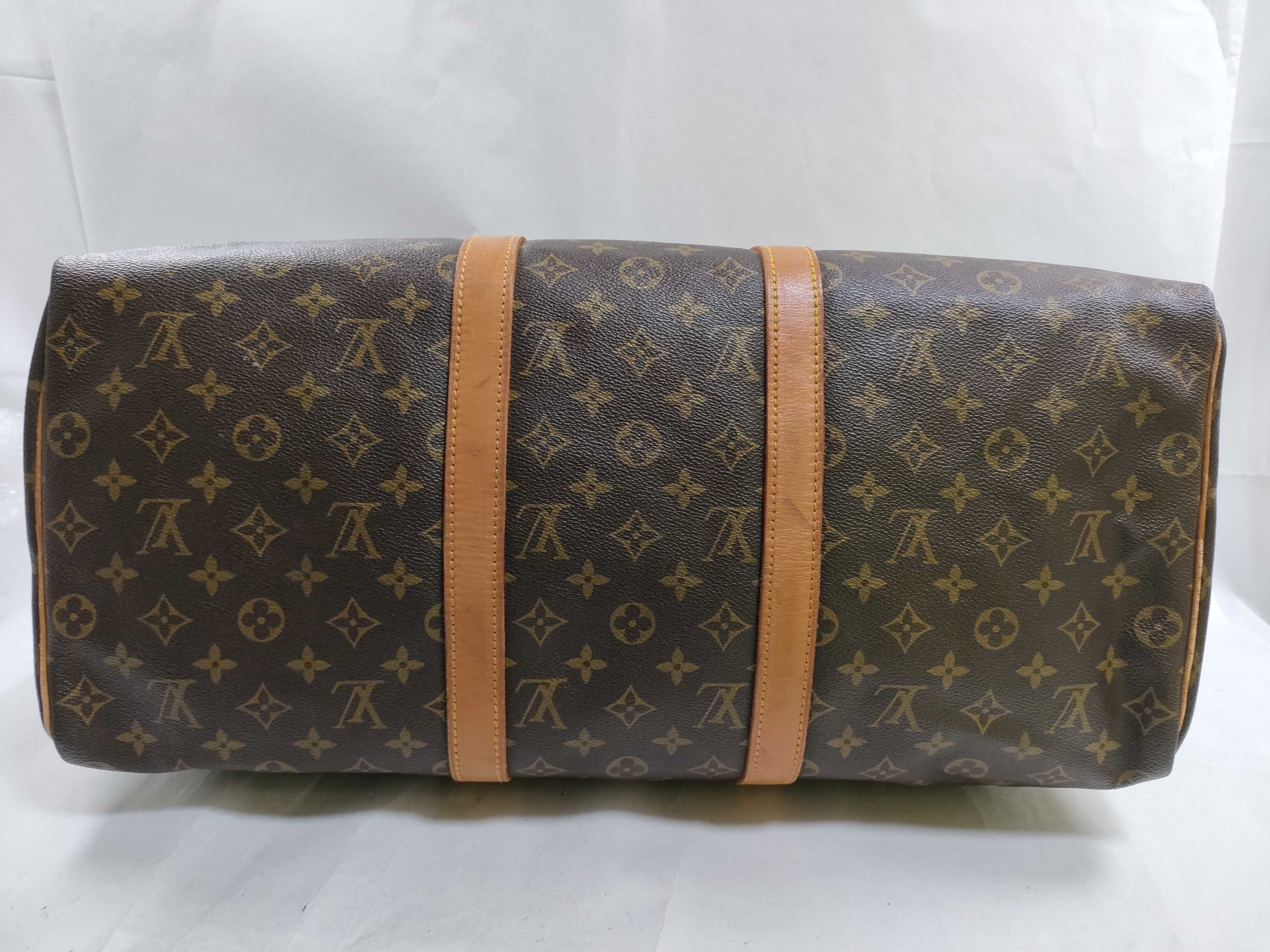 Monogram Keepall 50 M41426 Accessories: Padlock, Key, Boston Bag — view 9