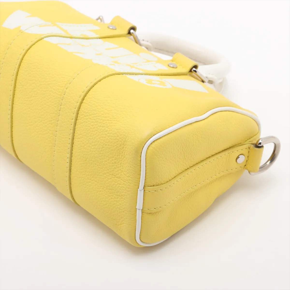 Taurillon Keepall XS M80842 Yellow x White RFID reaction available — view 3