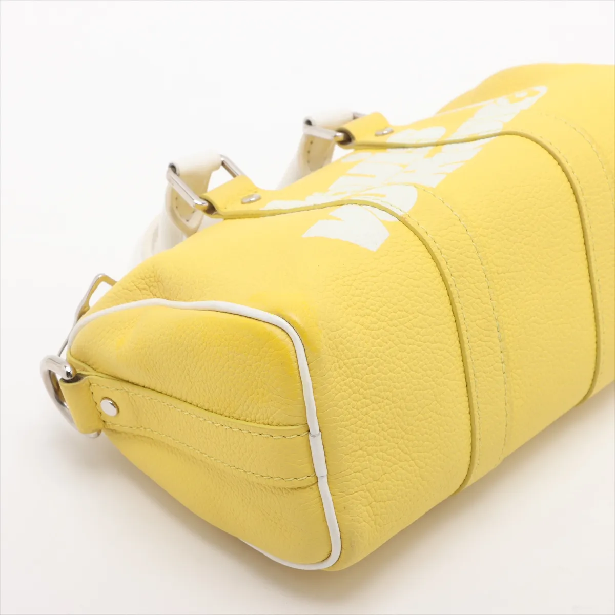 Taurillon Keepall XS M80842 Yellow x White RFID reaction available — view 4