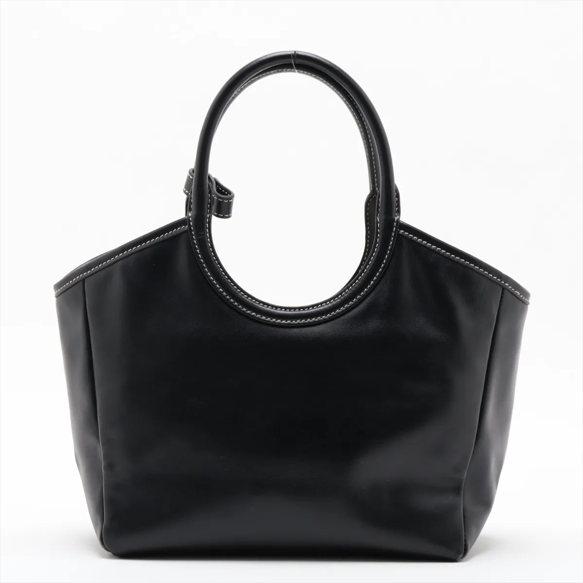 Logo Ivy Leather 2-Way Handbag, Black 5BA284 — view 2