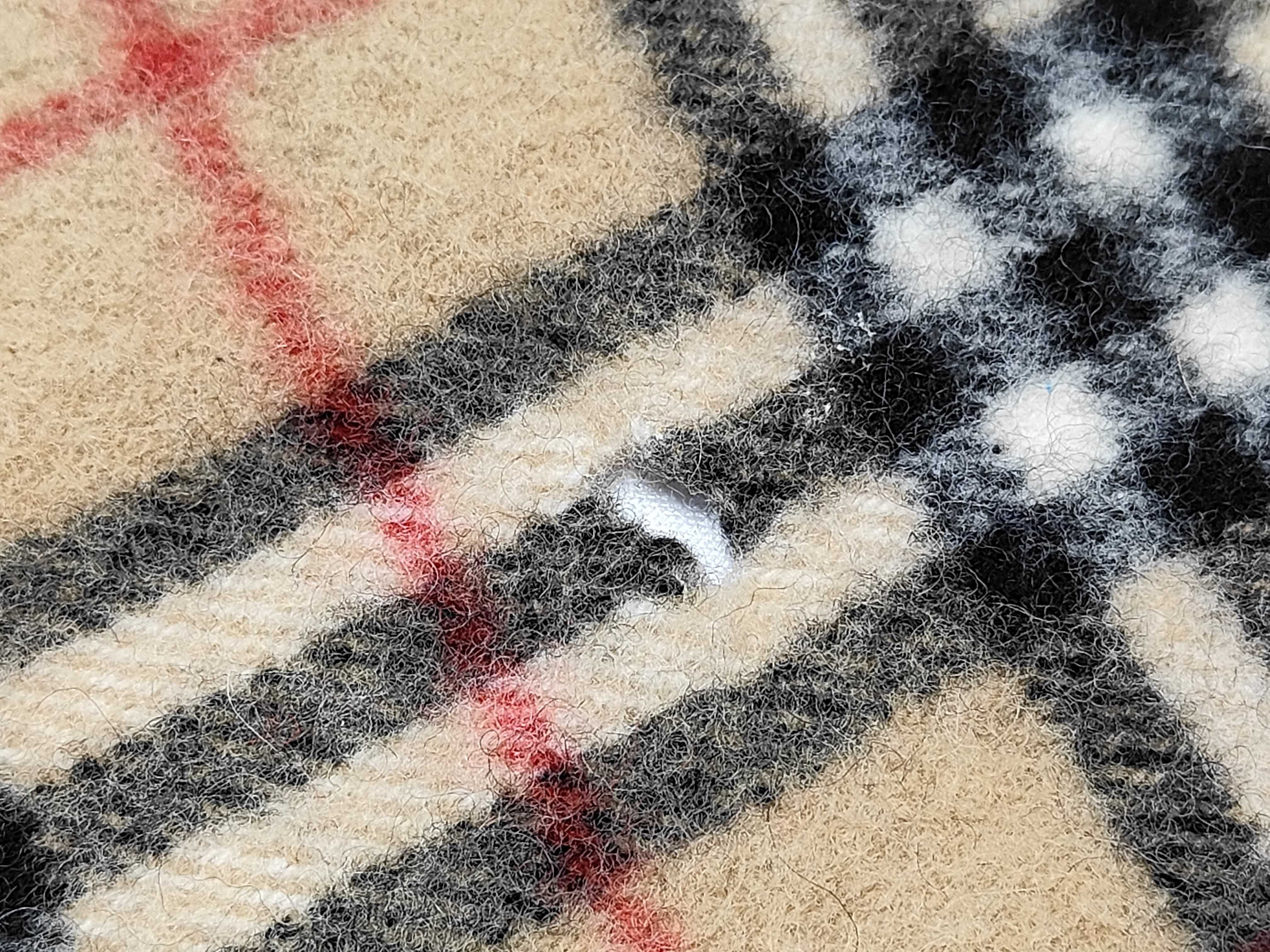 Nova Check Beige Shawl, Throw, and Other Accessories — view 5