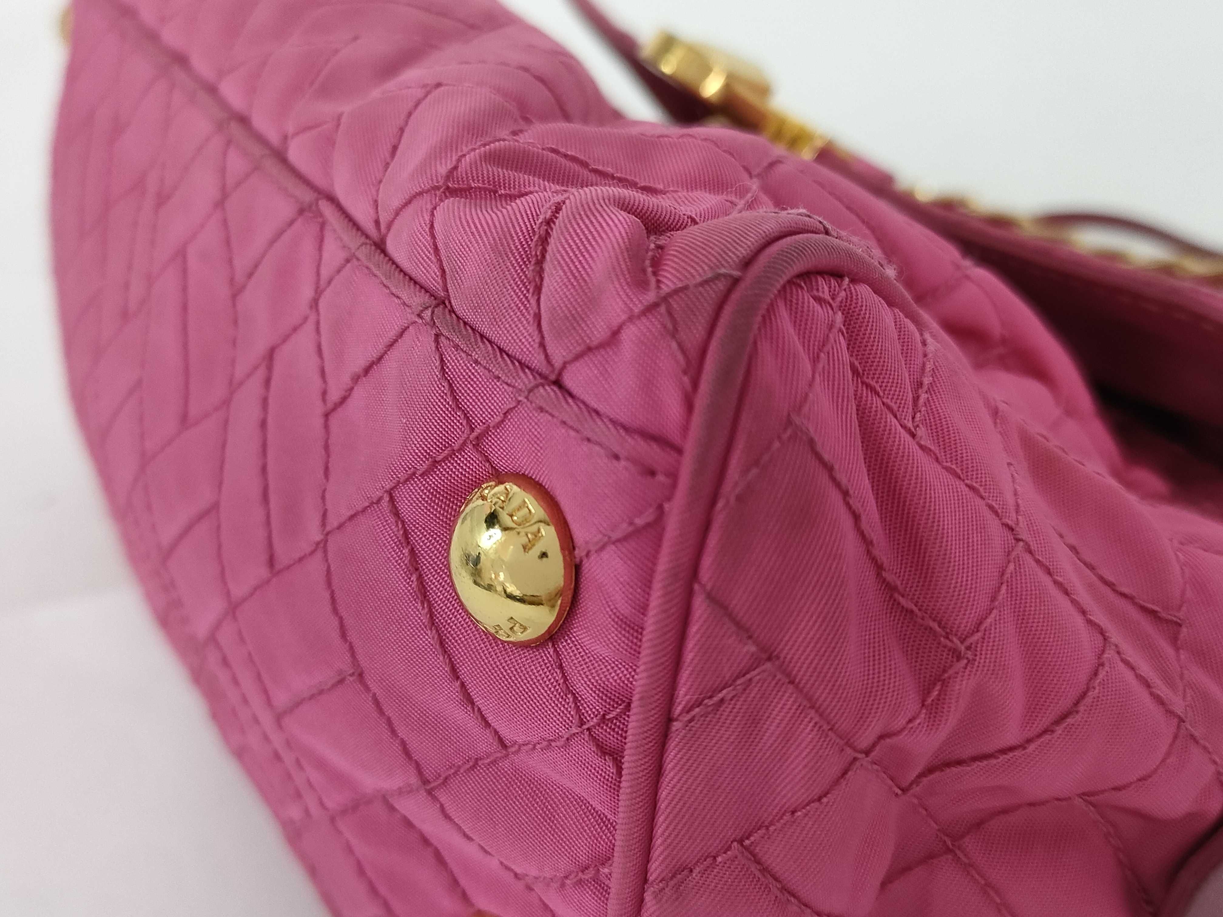 Nylon Quilted Chain Semi-Shoulder Bag (Shoulder Bag) — view 6