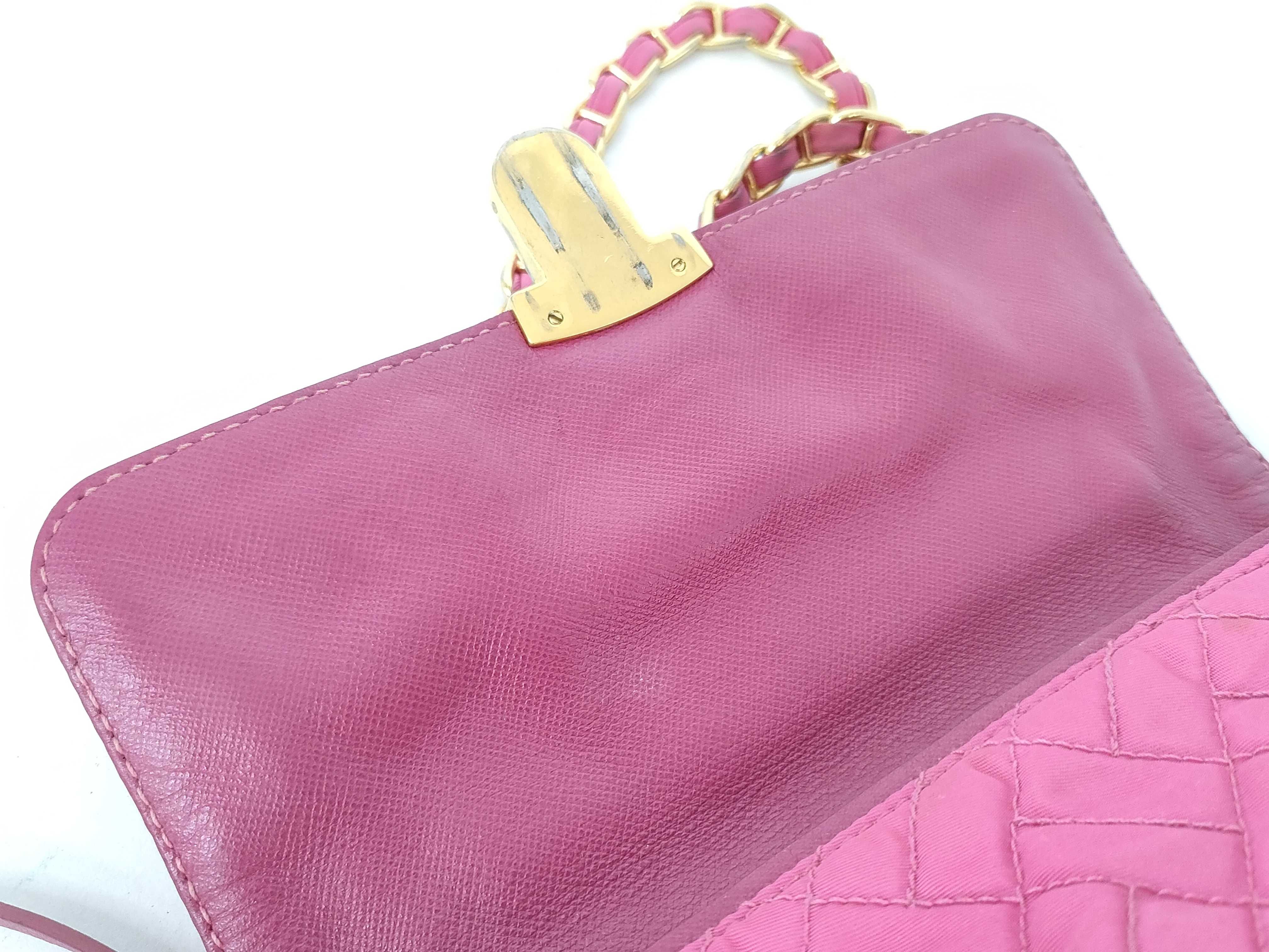 Nylon Quilted Chain Semi-Shoulder Bag (Shoulder Bag) — view 8