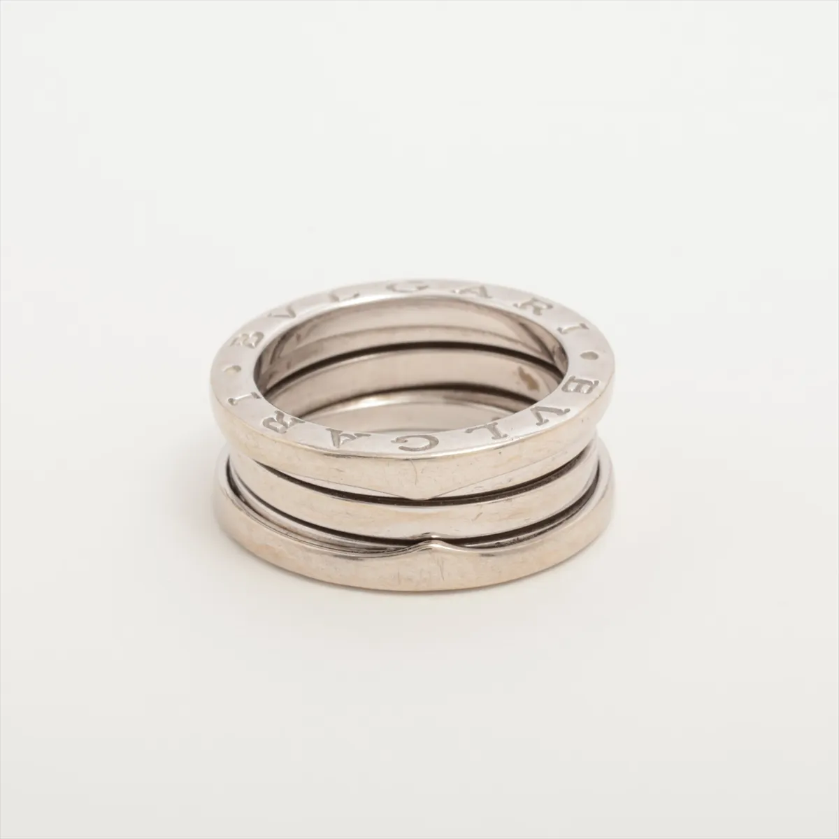 B.zero1 Ring, 750 (WG), 9.4g, Size 51, some wear, soldered interior. — view 2